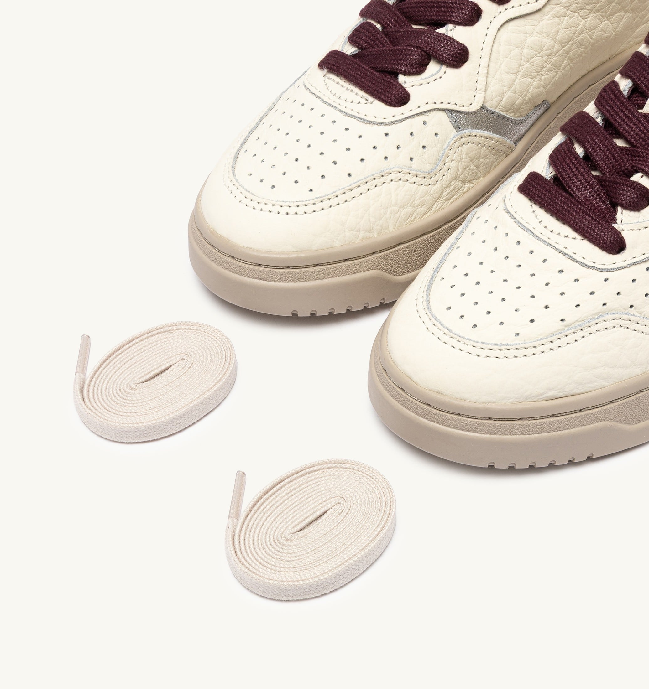 SNEAKERS MEDALIST LOW IN PELLE FIG E ARGENTO