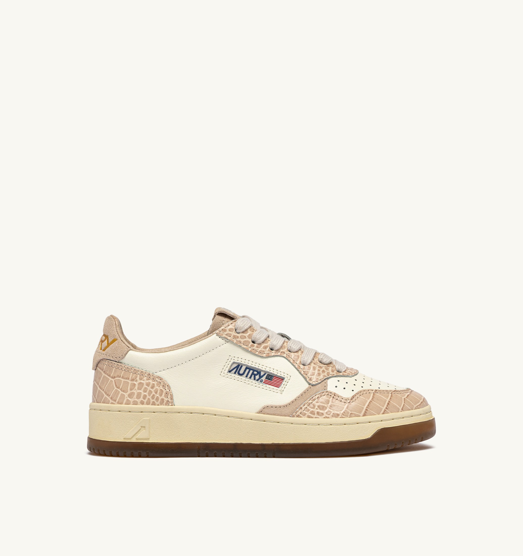 SNEAKERS MEDALIST LOW IN PELLE MARSHMALLOW E AVORIO