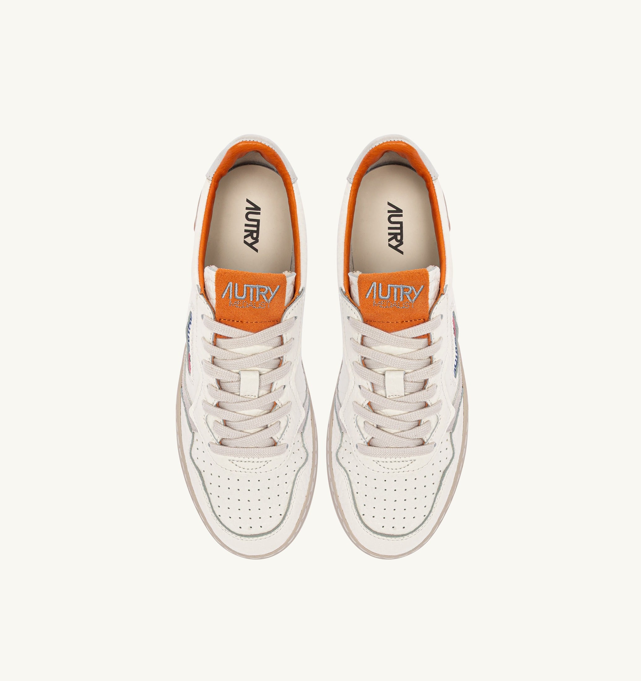 SNEAKERS MEDALIST LOW IN PELLE MARSHMALLOW E FANTA