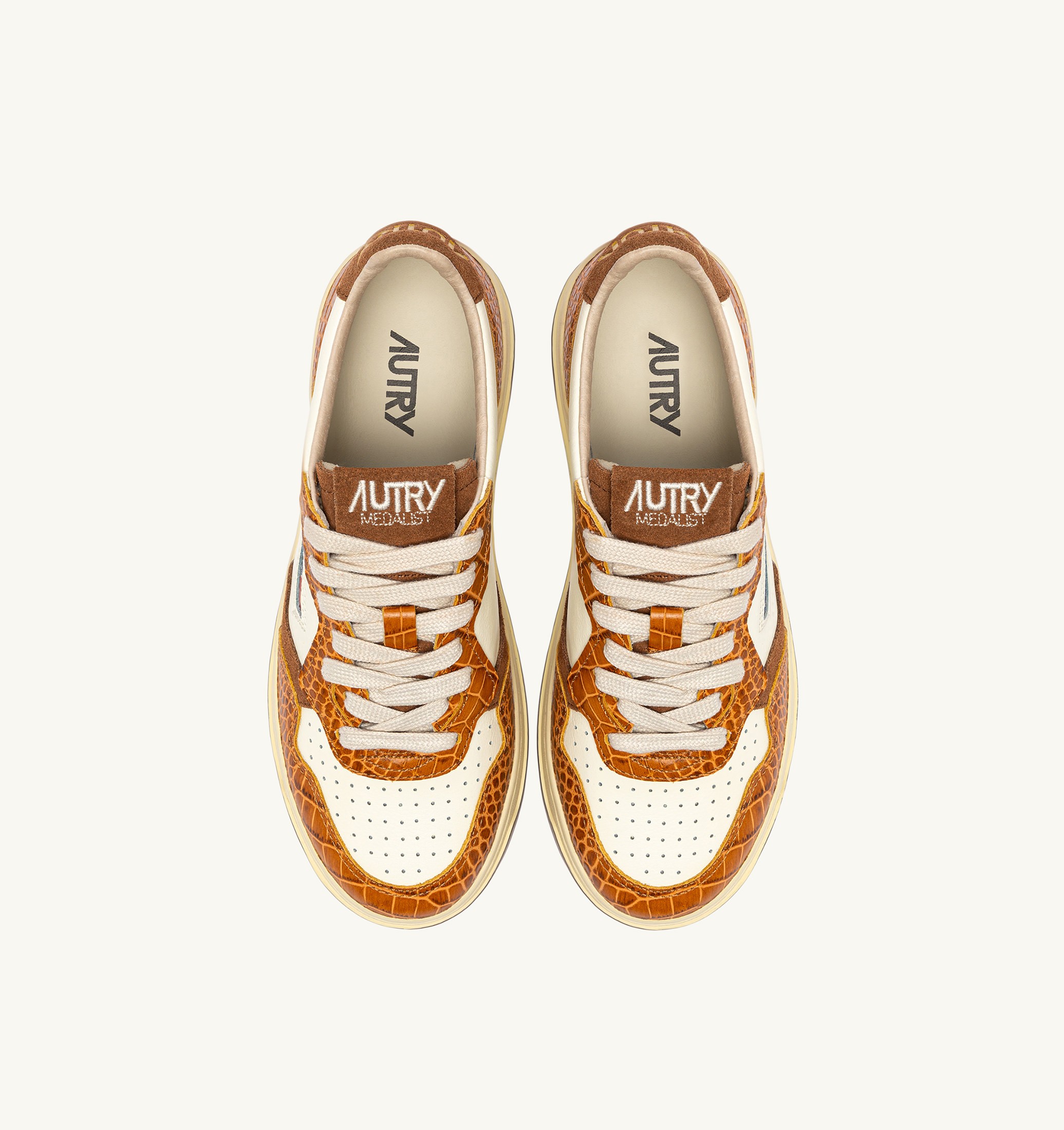 SNEAKERS MEDALIST LOW IN PELLE MARSHMALLOW E KENYA