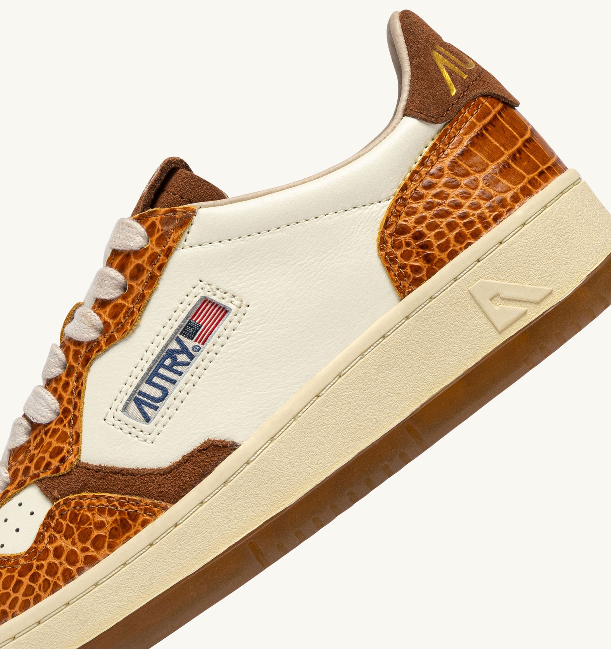 SNEAKERS MEDALIST LOW IN PELLE MARSHMALLOW E KENYA
