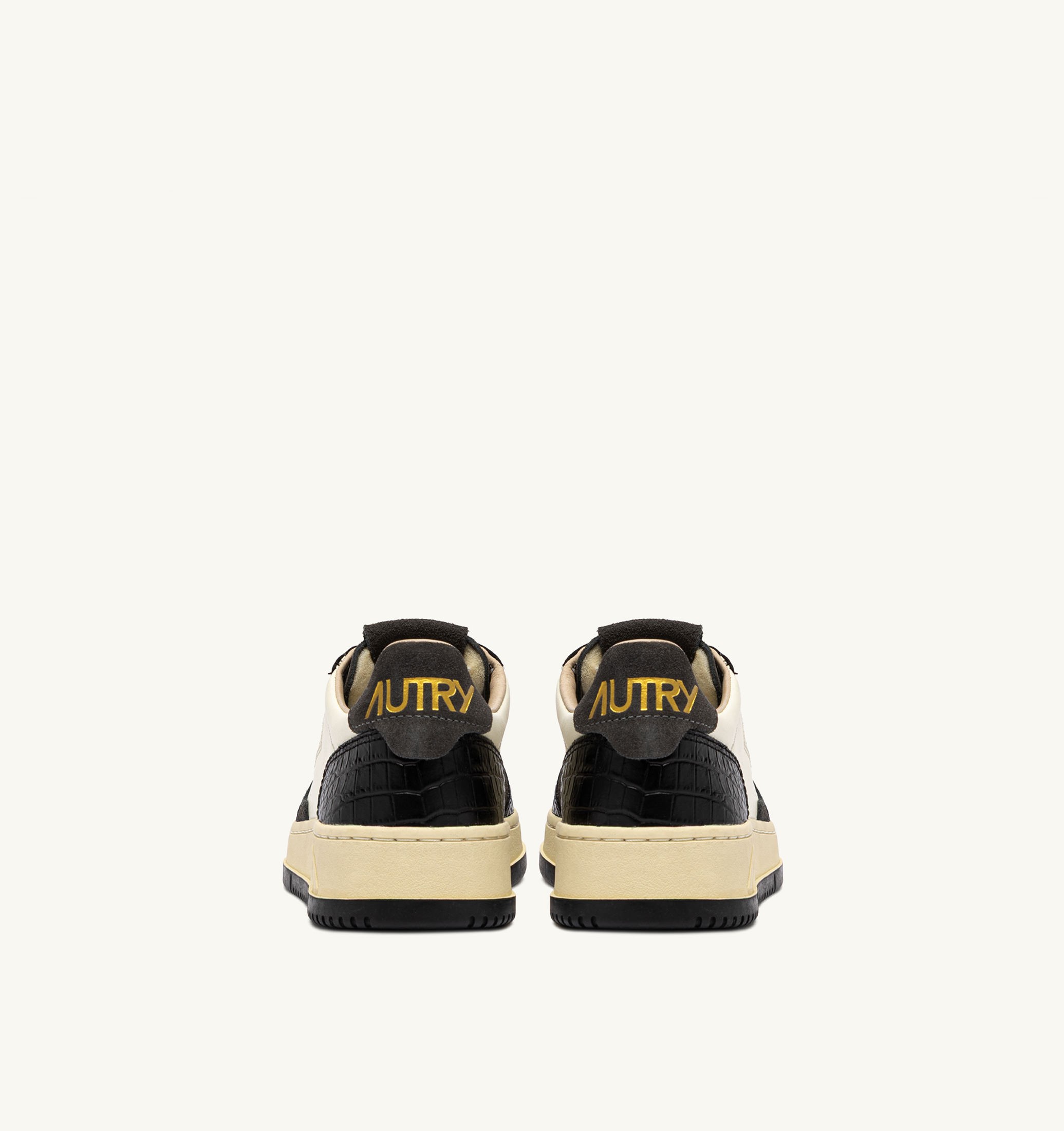 SNEAKERS MEDALIST LOW IN PELLE MARSHMALLOW E NERO