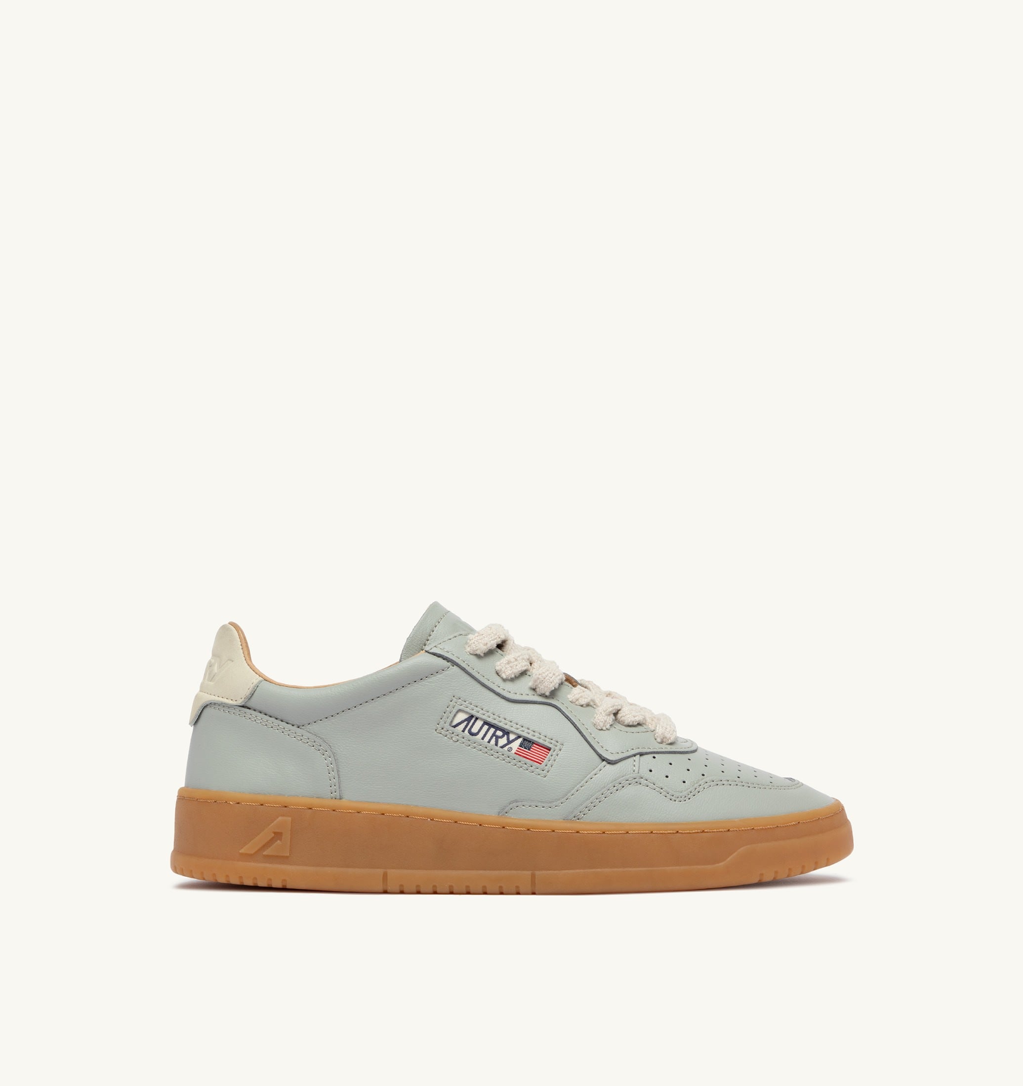 SNEAKERS MEDALIST LOW IN PELLE MILITARY E MARSHMALLOW