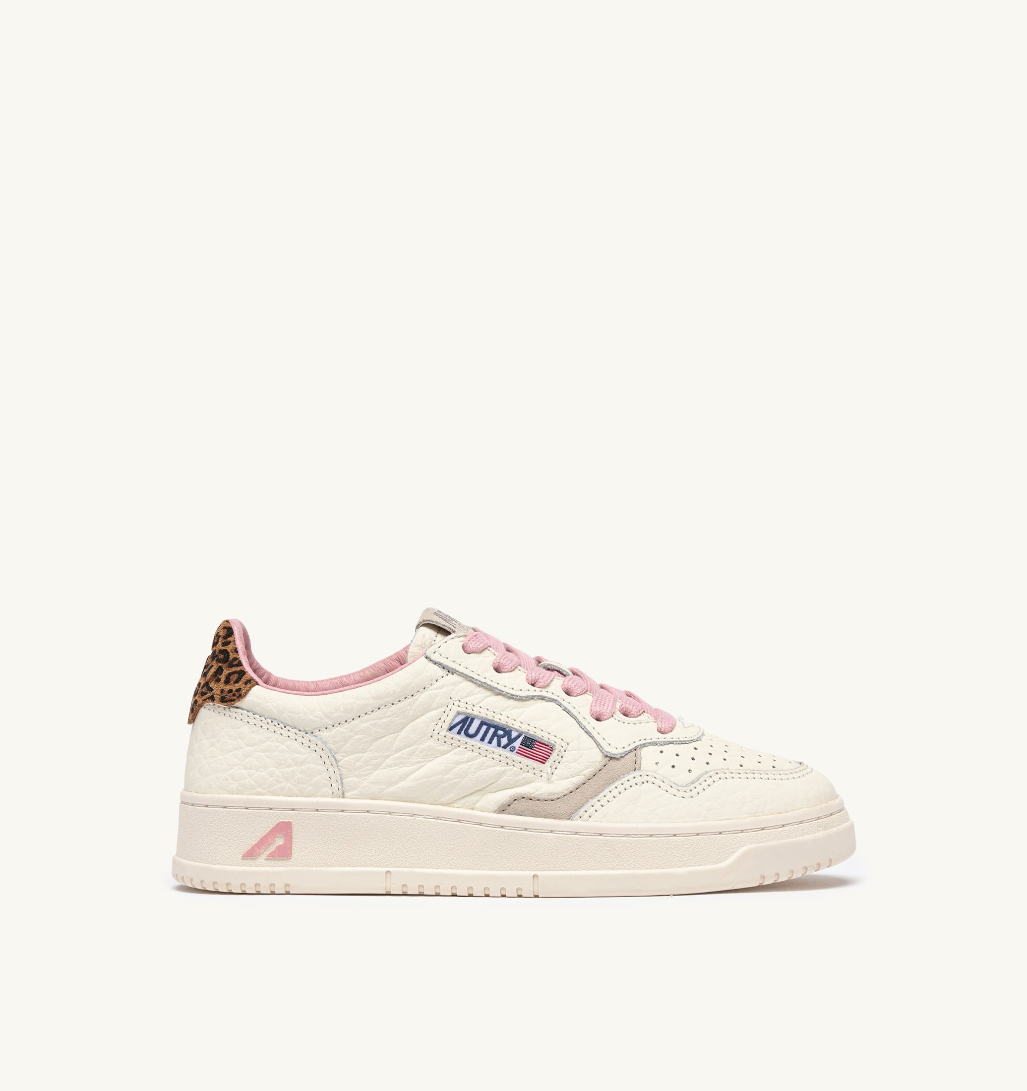 SNEAKERS MEDALIST LOW IN PELLE SAND E LEOPARD
