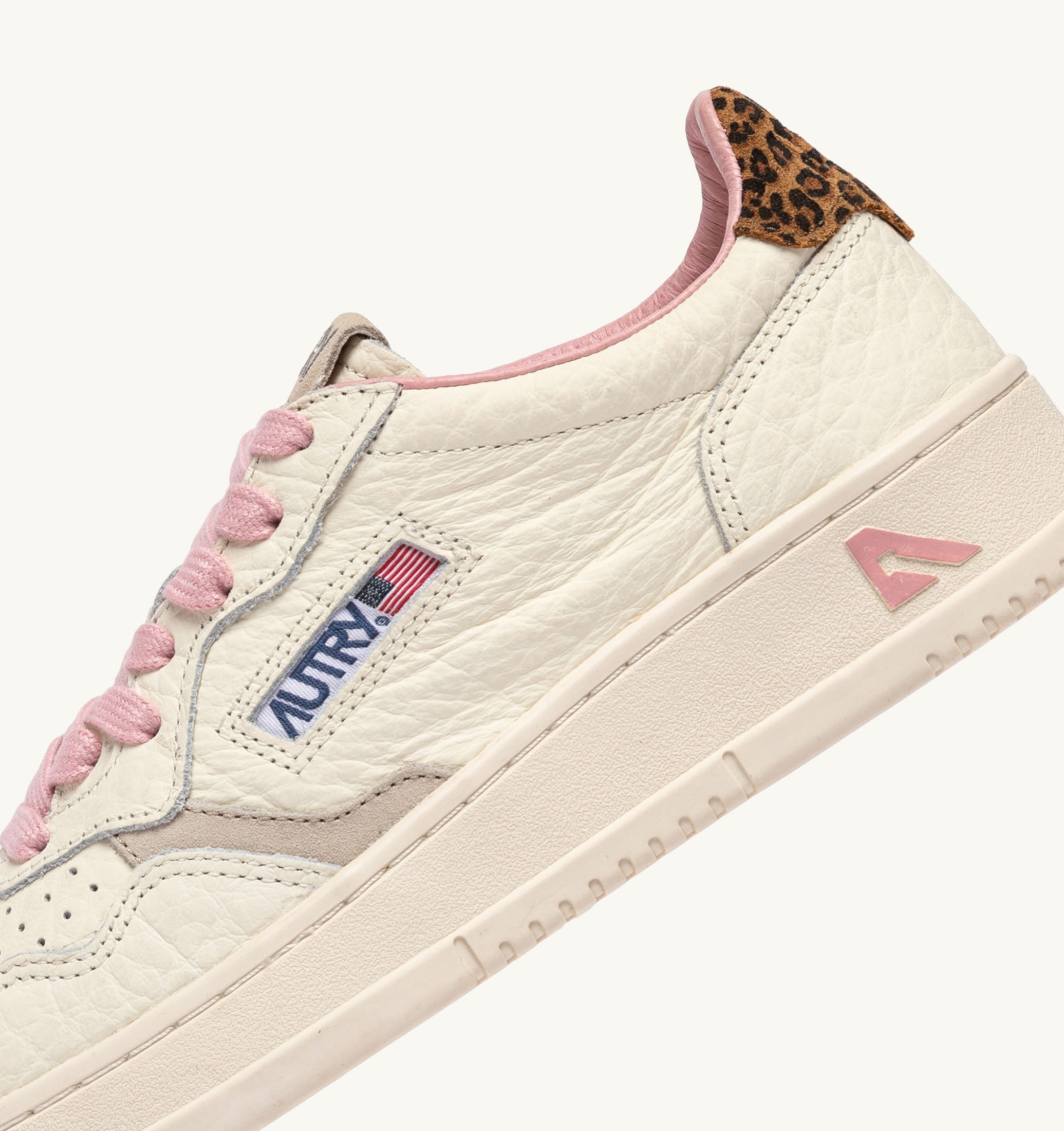 SNEAKERS MEDALIST LOW IN PELLE SAND E LEOPARD