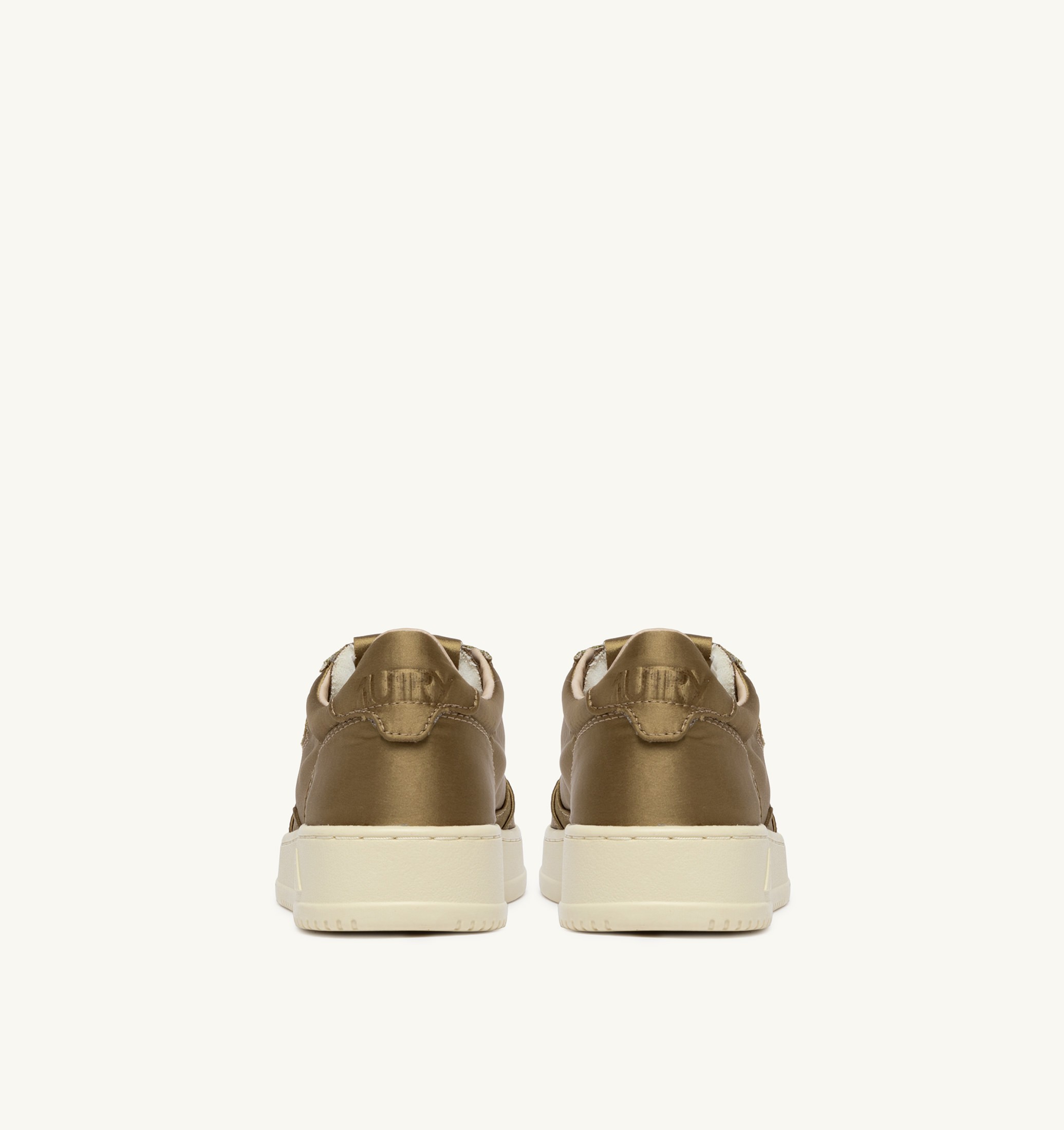 SNEAKERS MEDALIST LOW IN SATIN ARMY