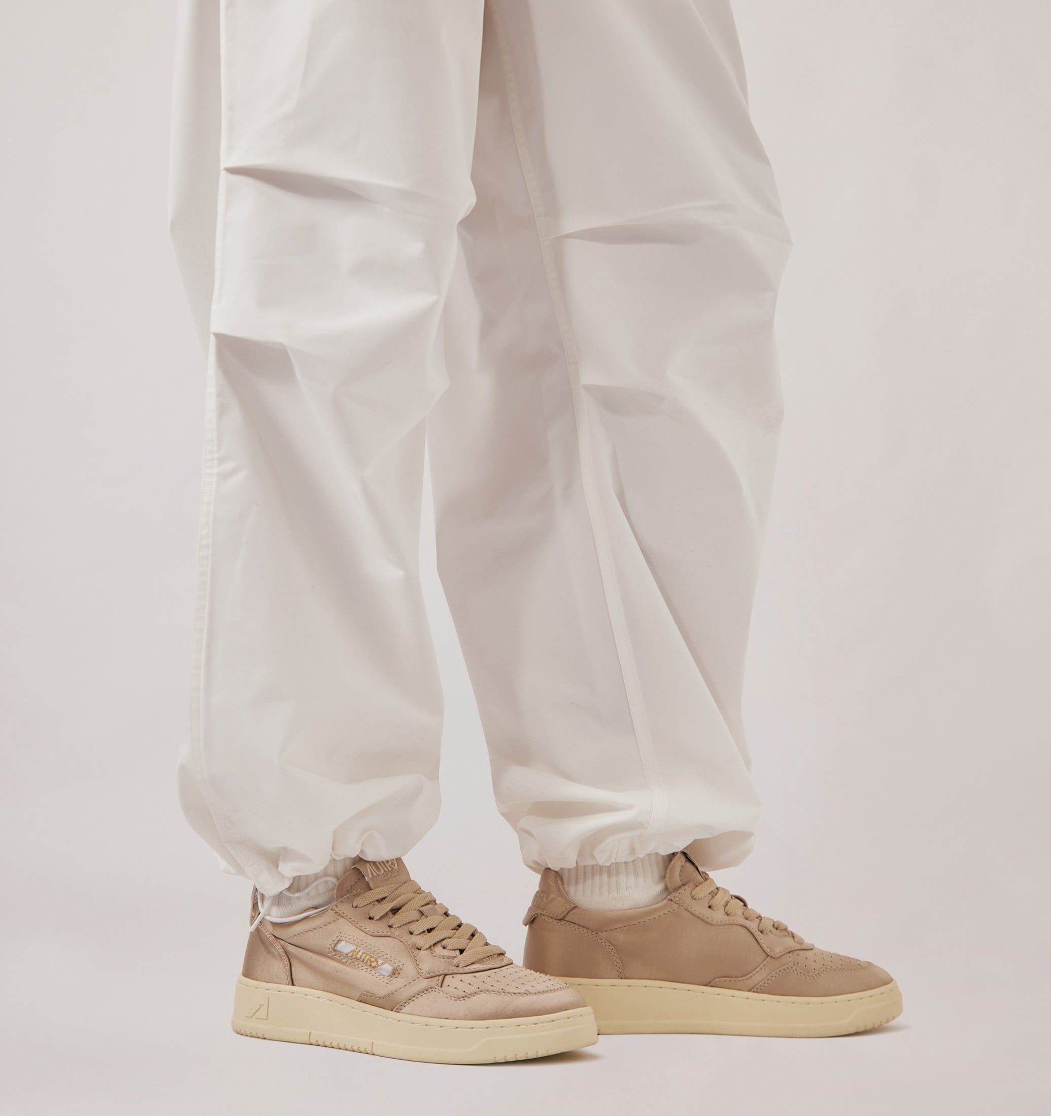 SNEAKERS MEDALIST LOW IN SATIN DESERT ROSE