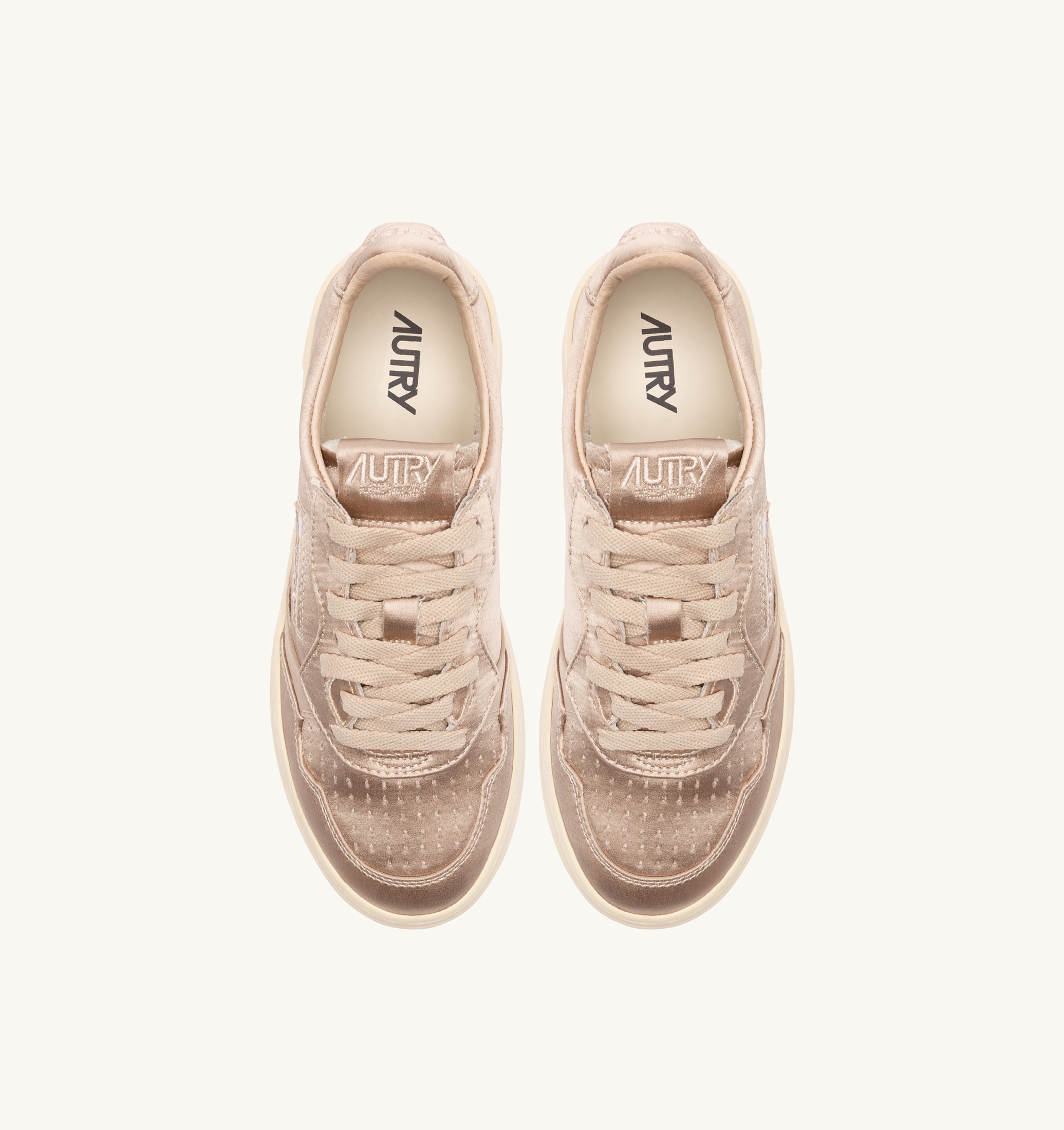 SNEAKERS MEDALIST LOW IN SATIN DESERT ROSE