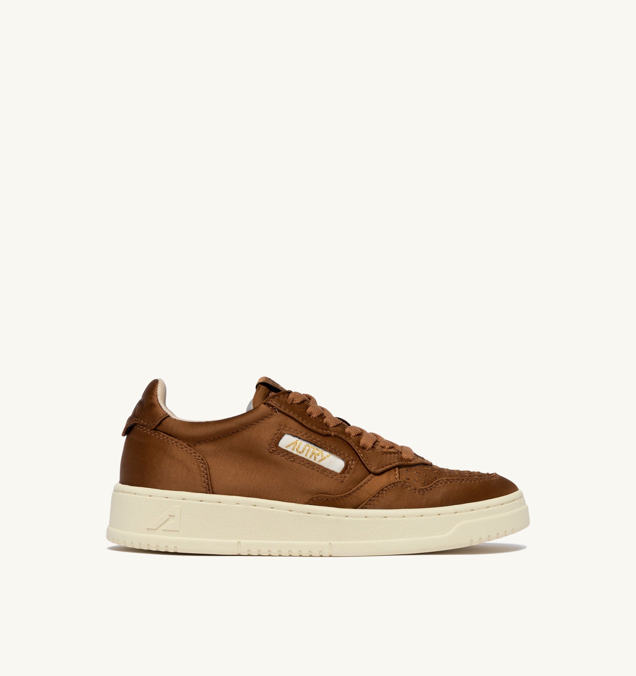 SNEAKERS MEDALIST LOW IN SATIN EARTH