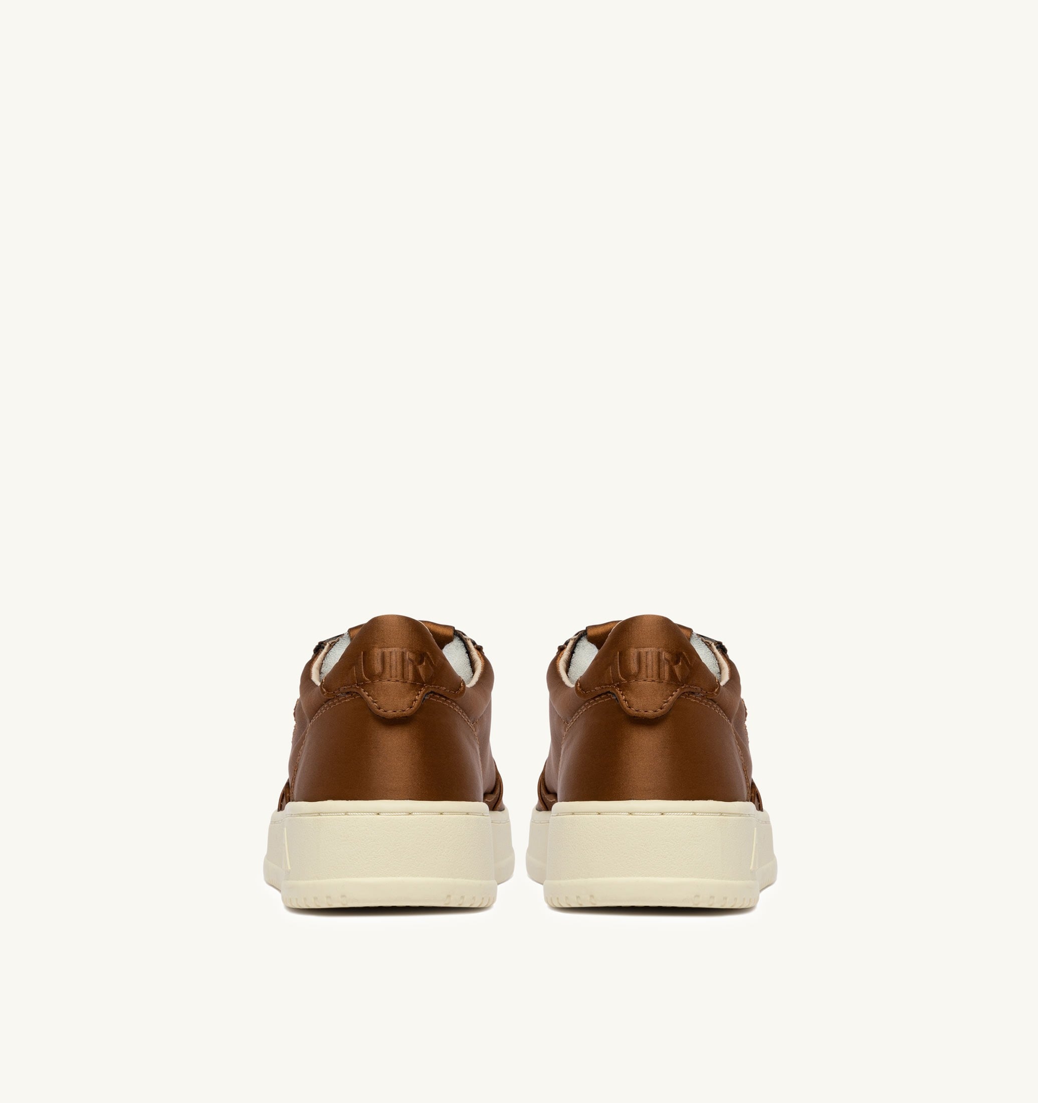 SNEAKERS MEDALIST LOW IN SATIN EARTH