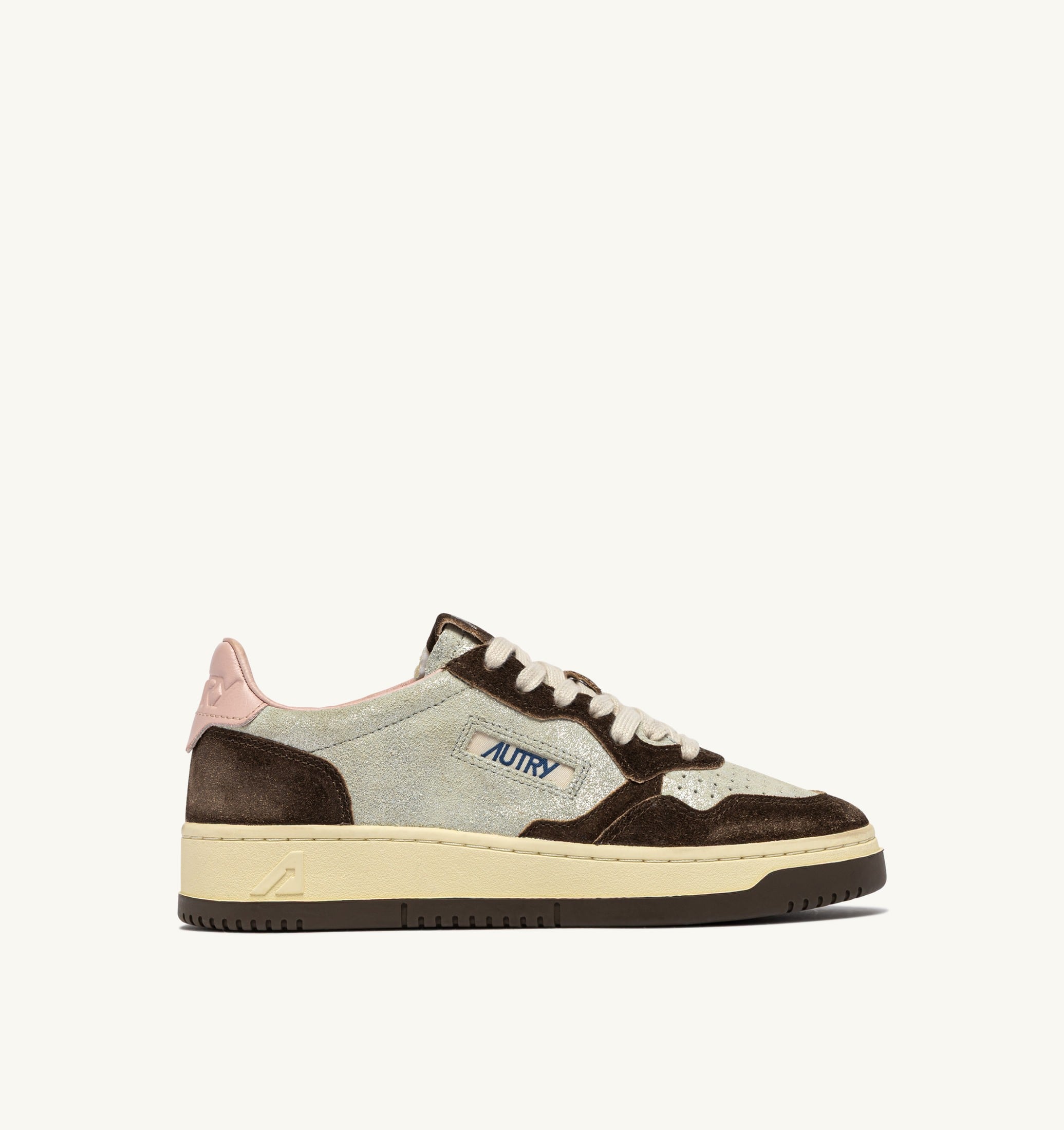 SNEAKERS MEDALIST LOW IN SUEDE ARGENTO E MUSTANG SUGAR