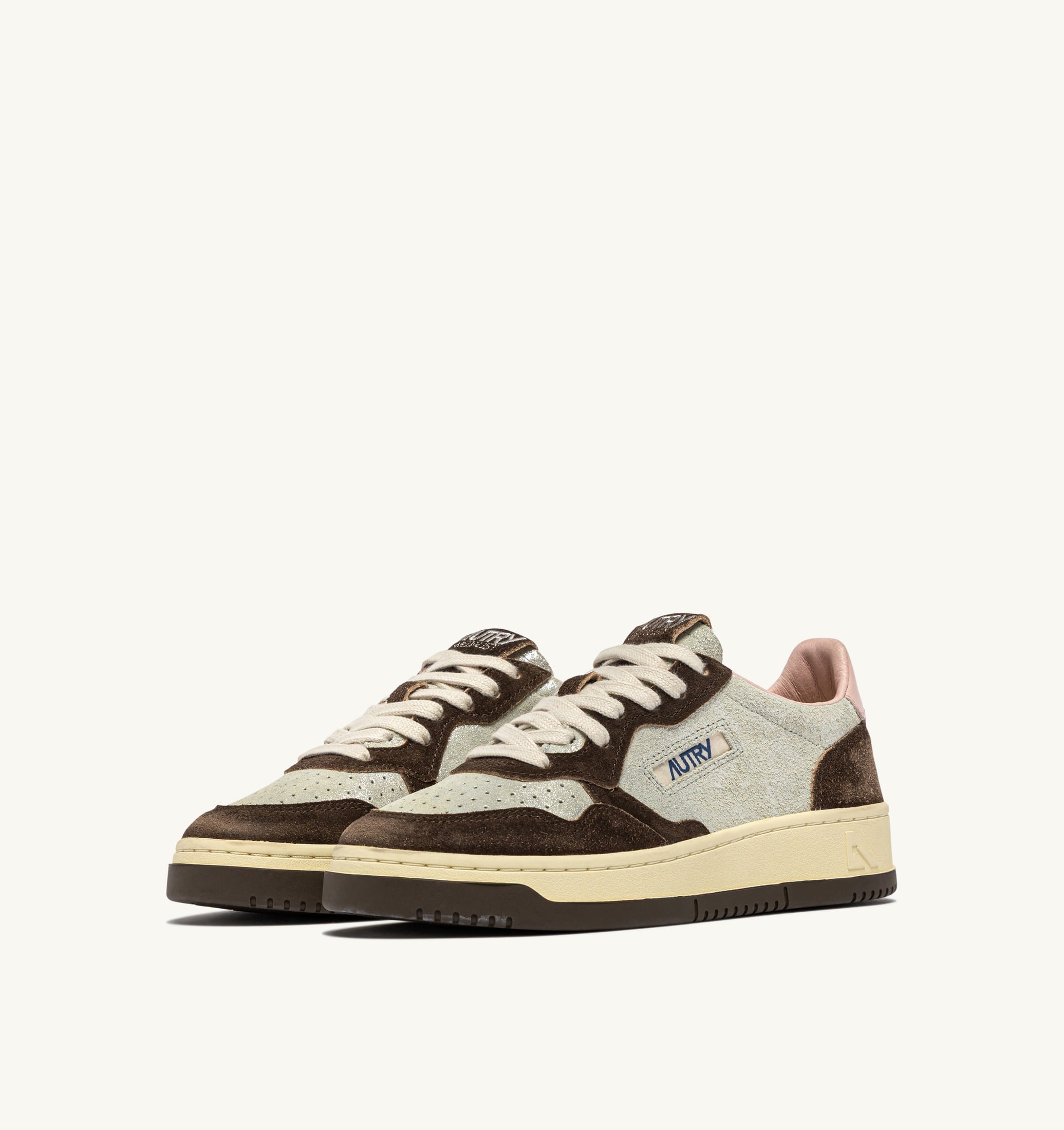 SNEAKERS MEDALIST LOW IN SUEDE ARGENTO E MUSTANG SUGAR