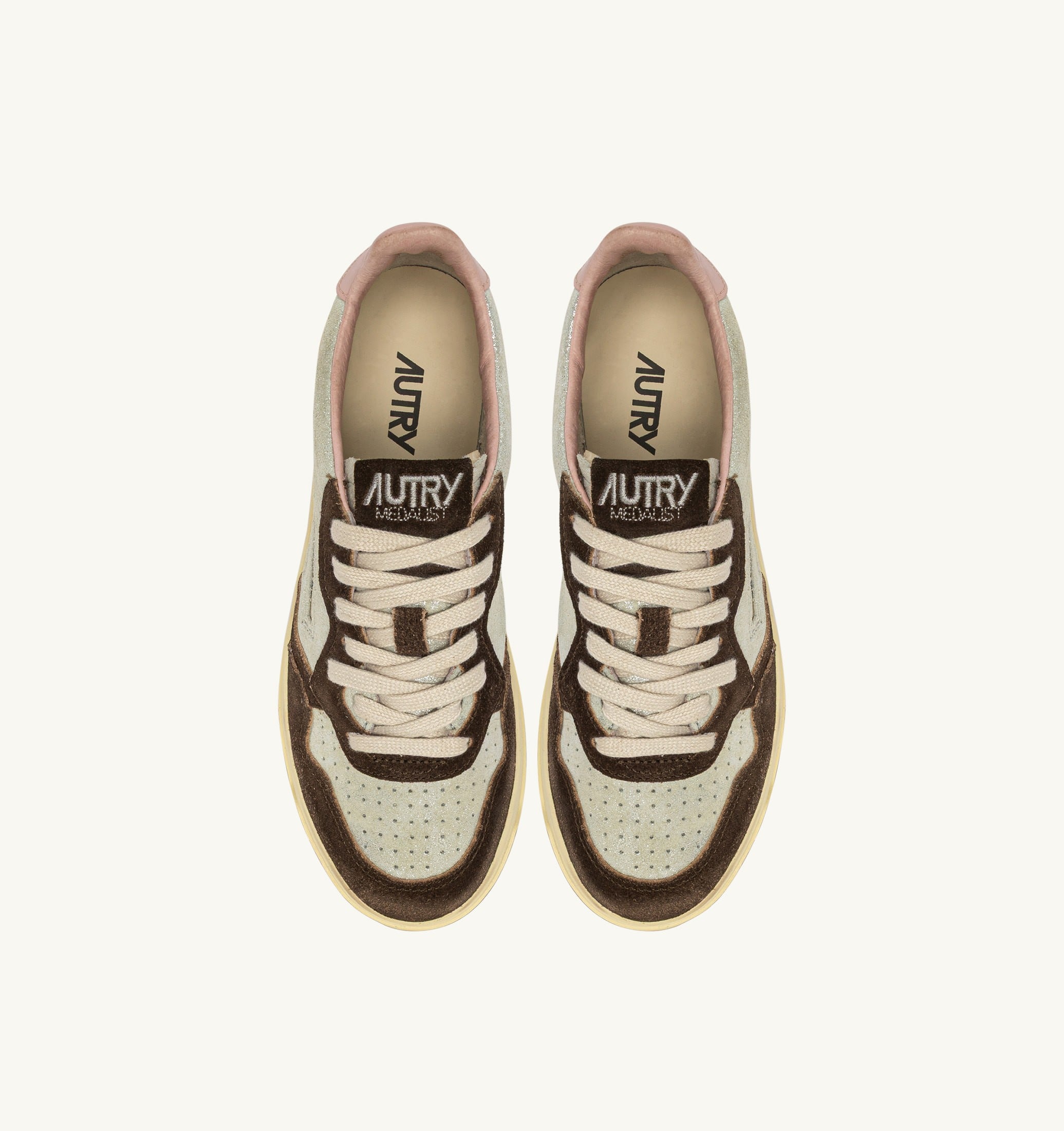 SNEAKERS MEDALIST LOW IN SUEDE ARGENTO E MUSTANG SUGAR