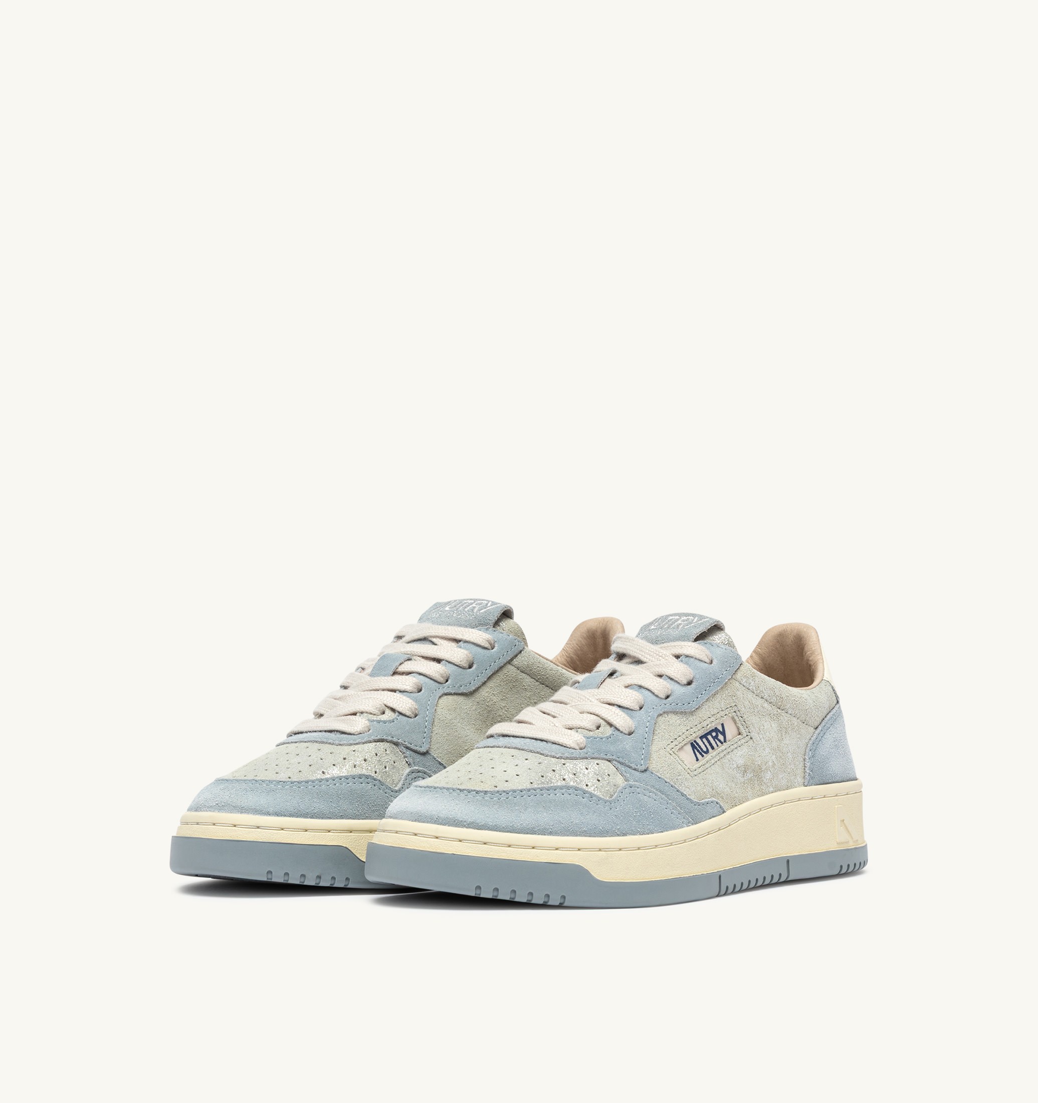 SNEAKERS MEDALIST LOW IN SUEDE ARGENTO E POOL SUGAR