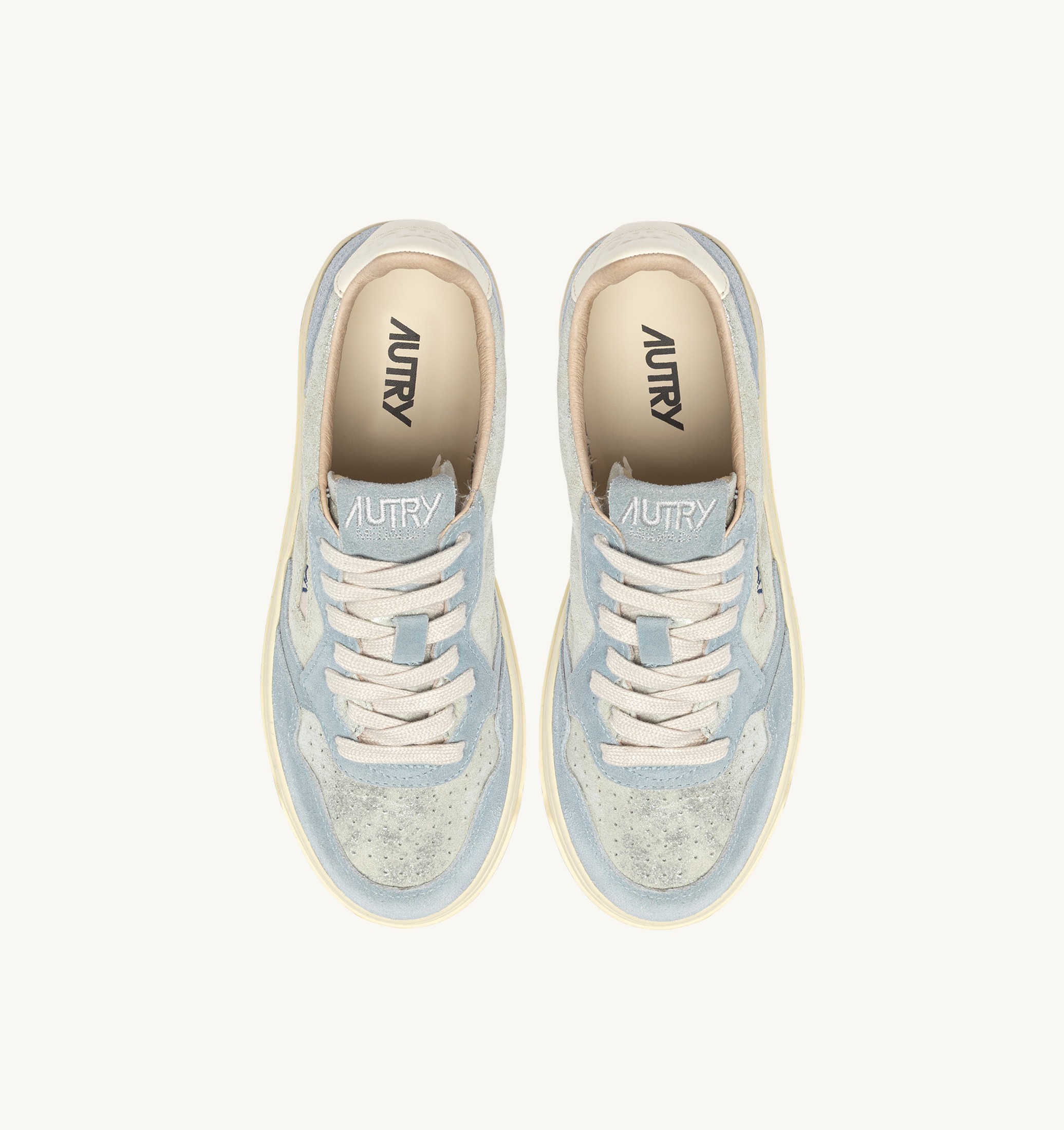 SNEAKERS MEDALIST LOW IN SUEDE ARGENTO E POOL SUGAR