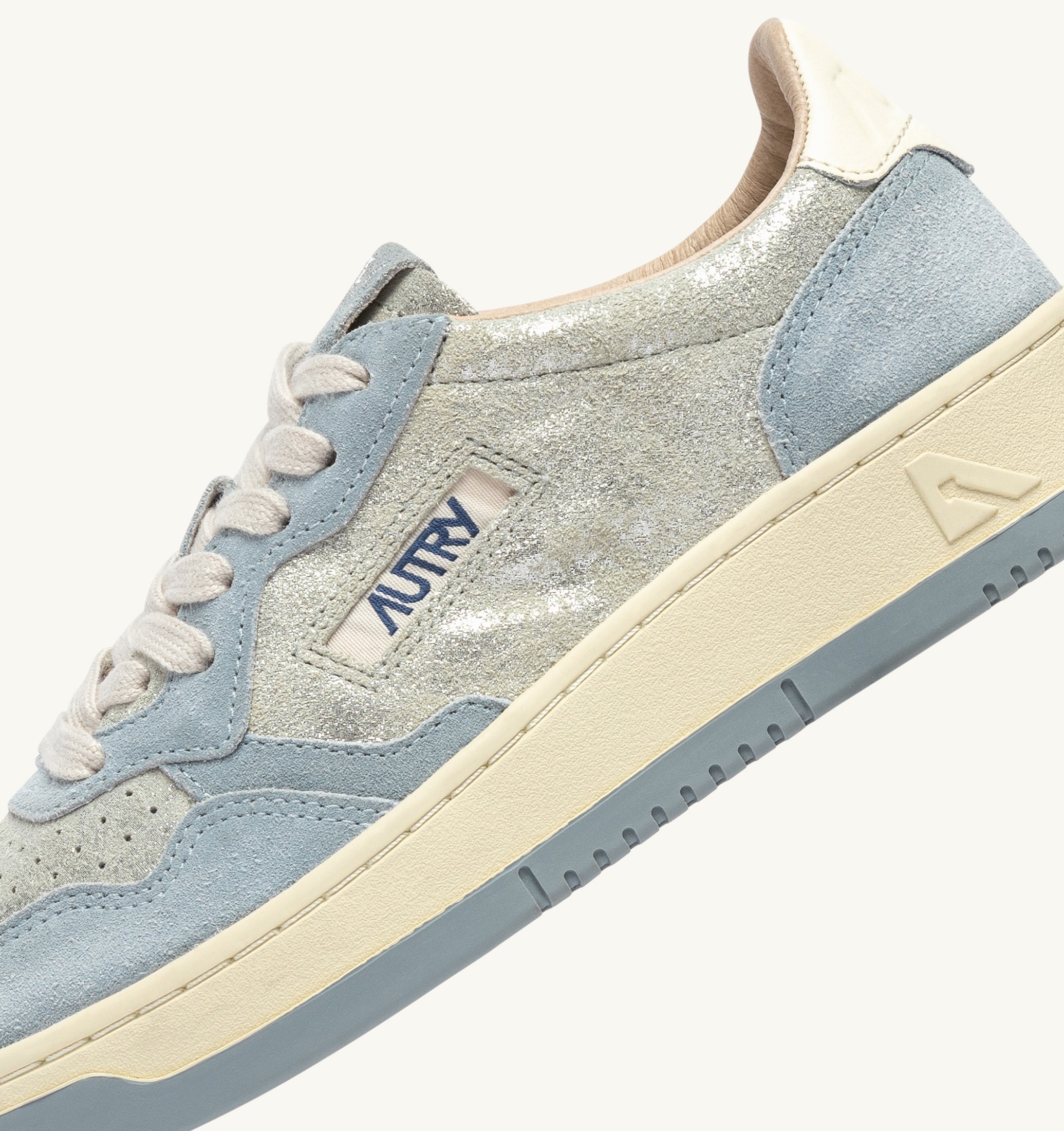 SNEAKERS MEDALIST LOW IN SUEDE ARGENTO E POOL SUGAR
