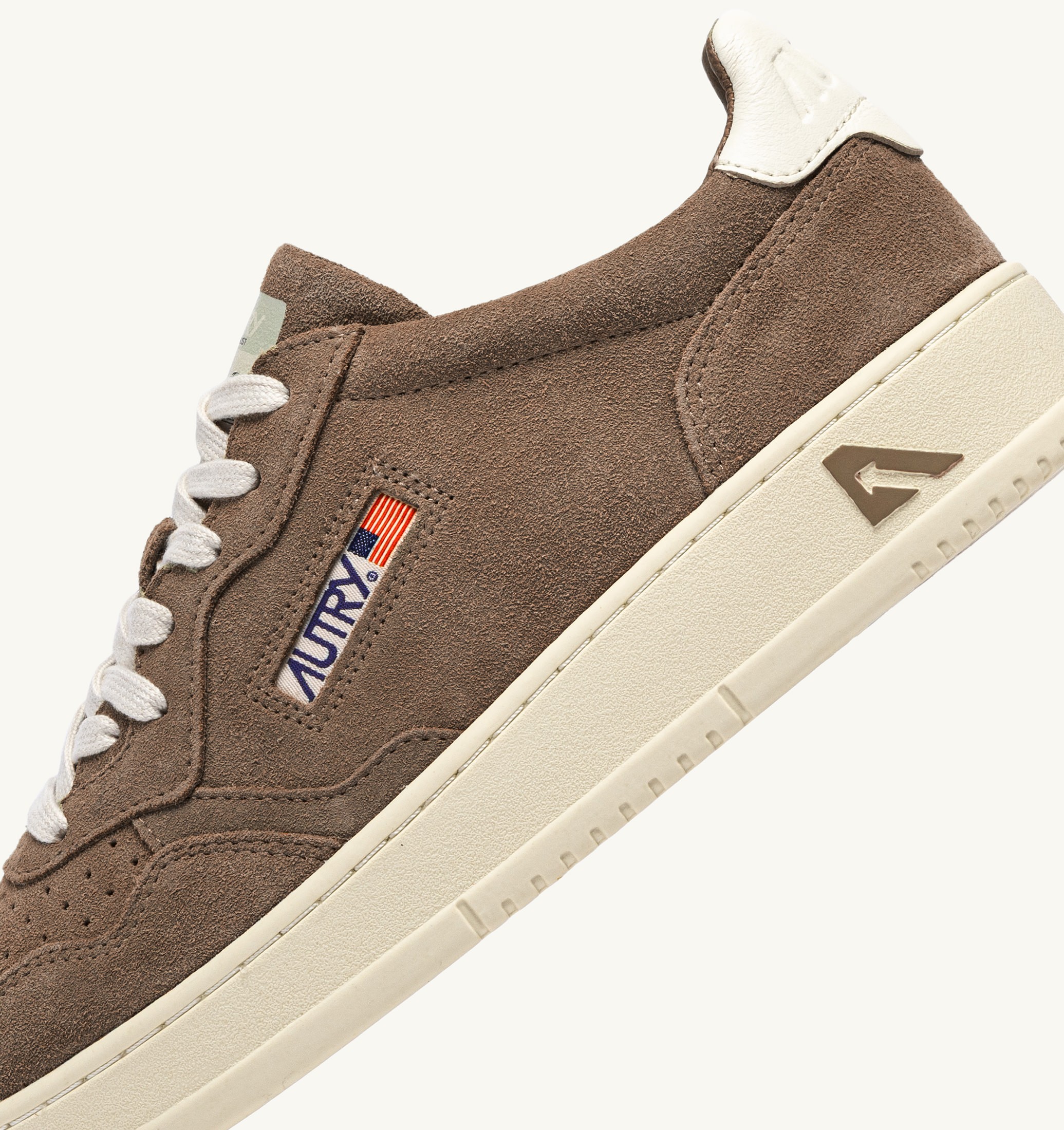 SNEAKERS MEDALIST LOW IN SUEDE CIGAR E BIANCO