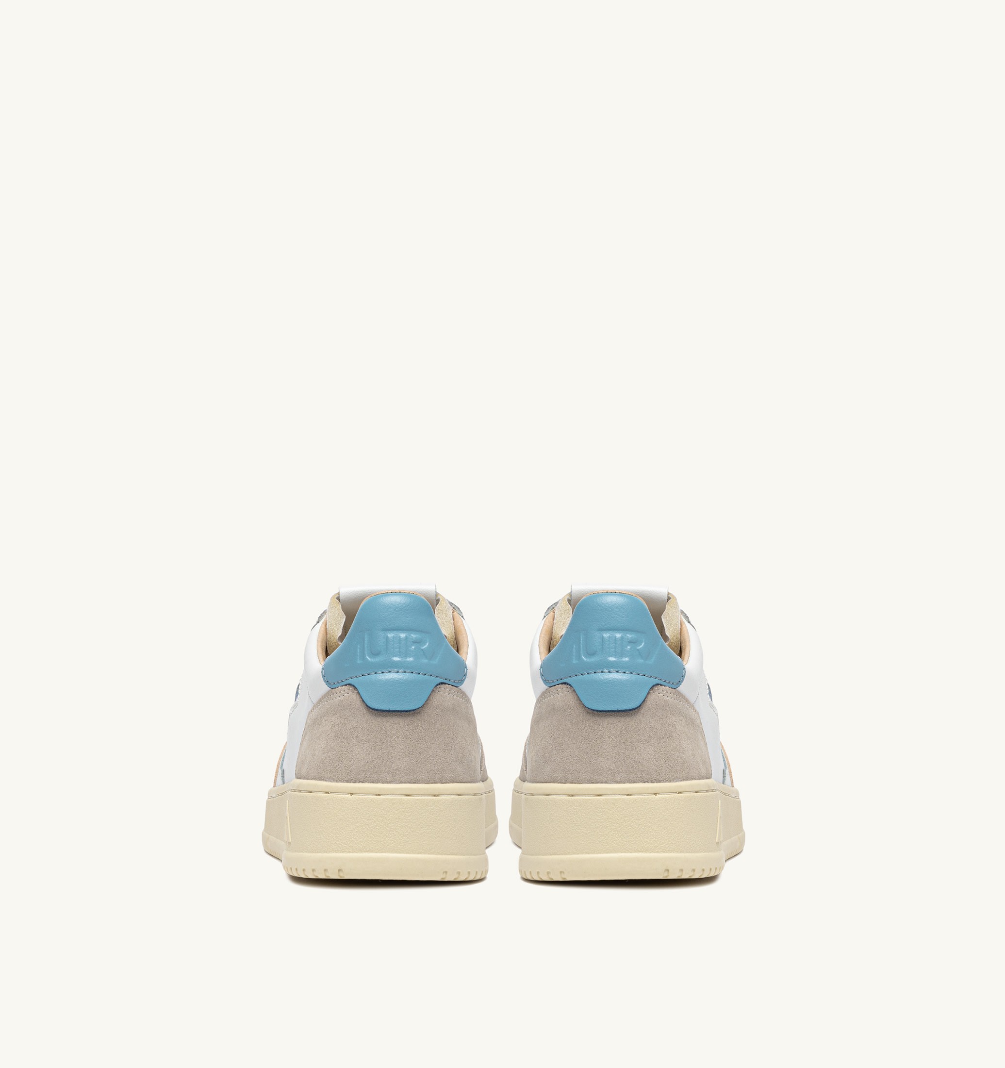 SNEAKERS MEDALIST LOW IN SUEDE E PELLE BIANCA E FORGET ME NOT