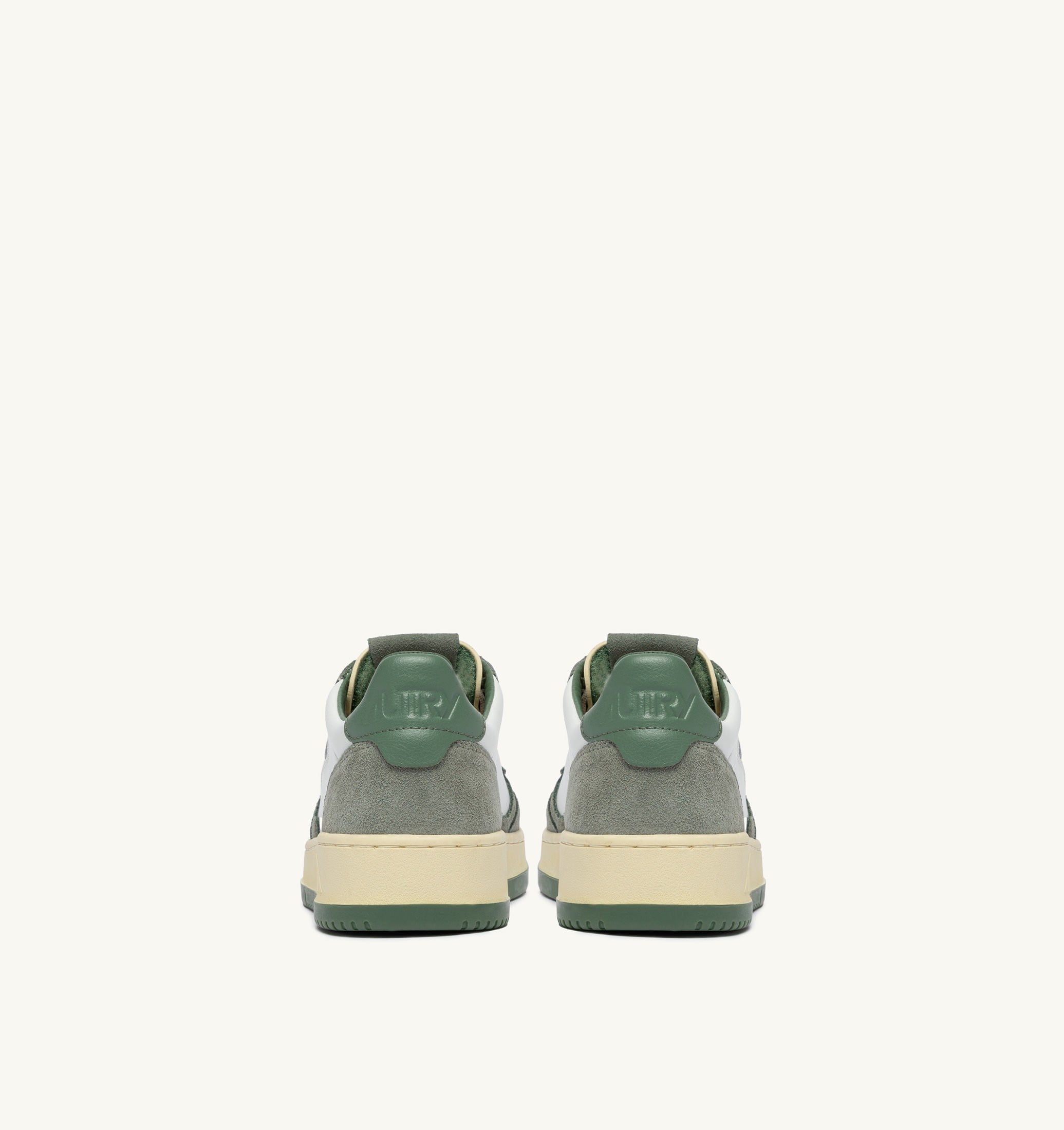 SNEAKERS MEDALIST LOW IN SUEDE E PELLE MILITARY E SEA SPRAY