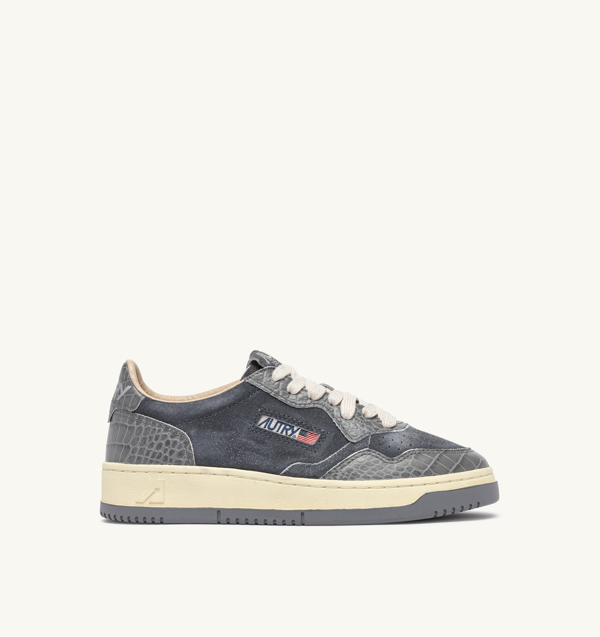 SNEAKERS MEDALIST LOW IN SUEDE E PELLE NIGHT OWL