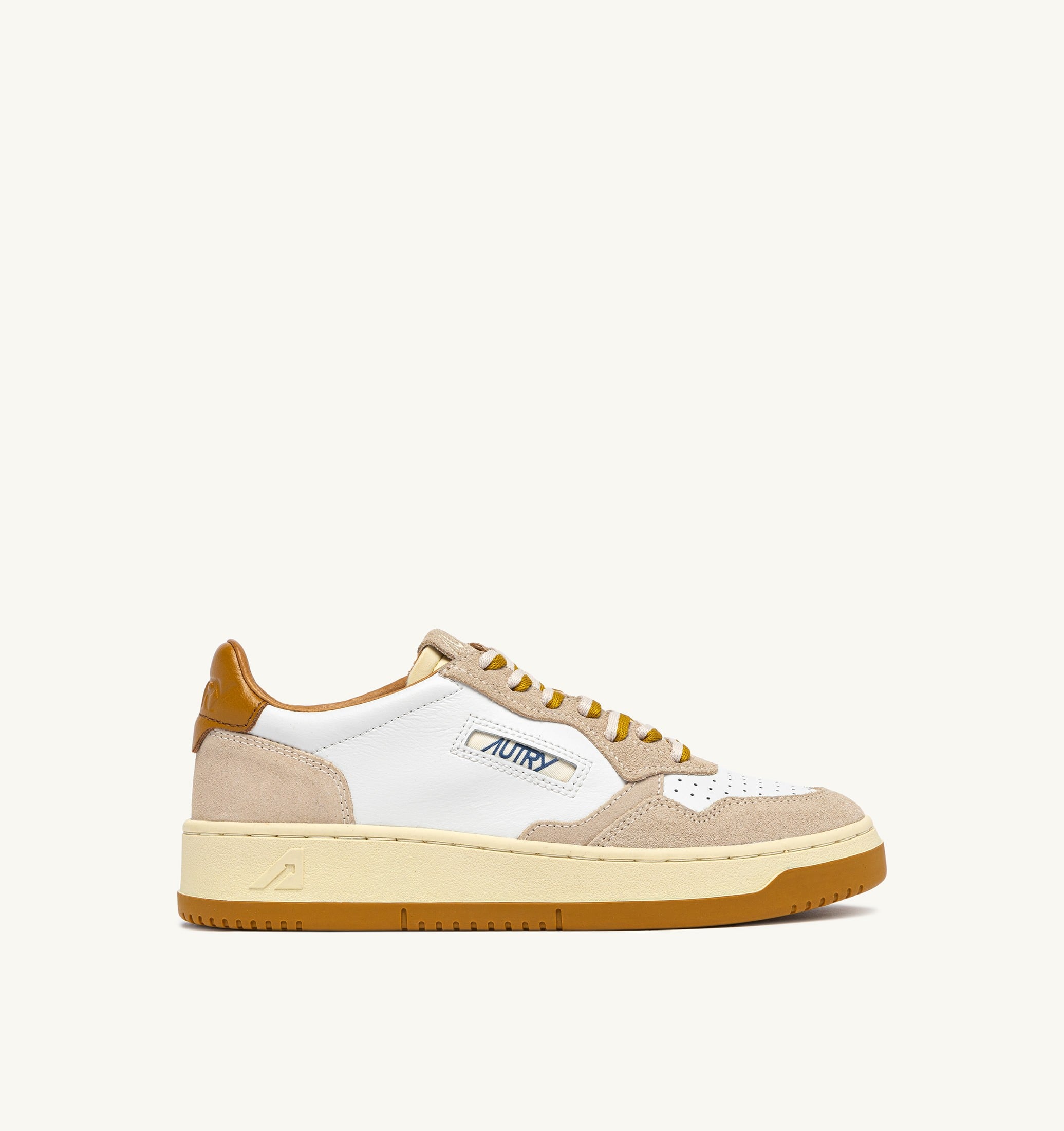 SNEAKERS MEDALIST LOW IN SUEDE E PELLE SAND E WOOD