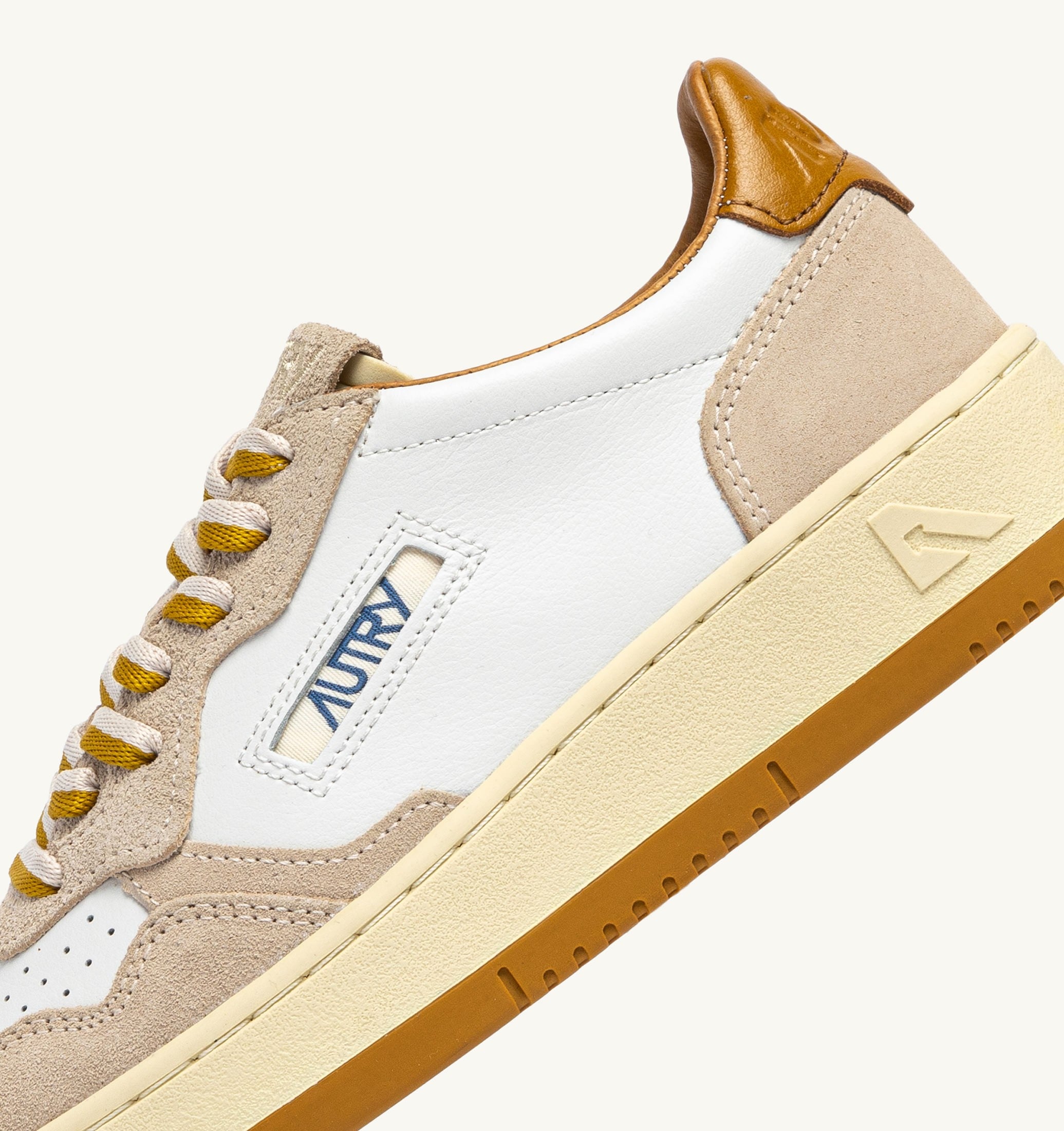 SNEAKERS MEDALIST LOW IN SUEDE E PELLE SAND E WOOD