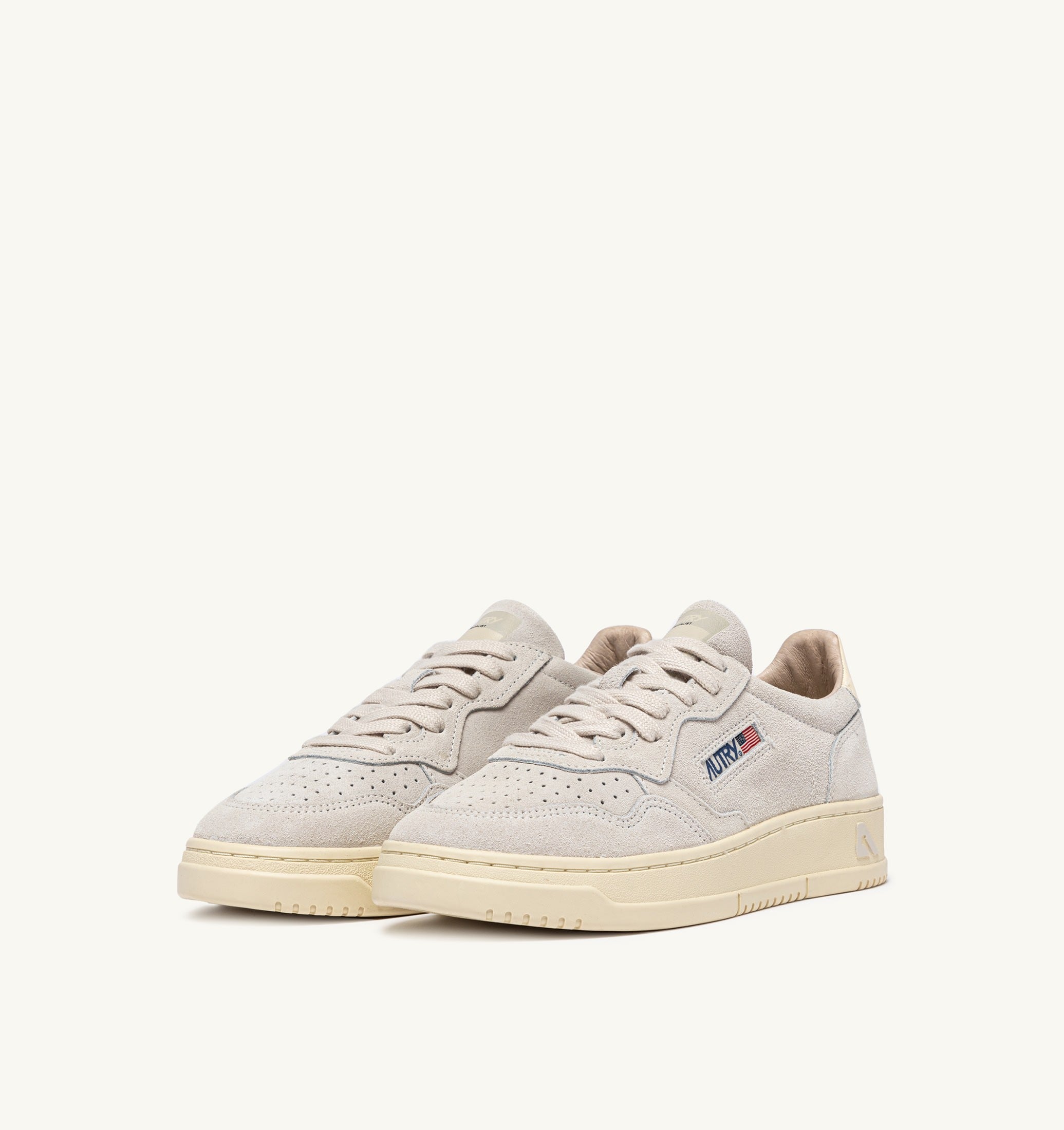 SNEAKERS MEDALIST LOW IN SUEDE MARBLE E OFF WHITE