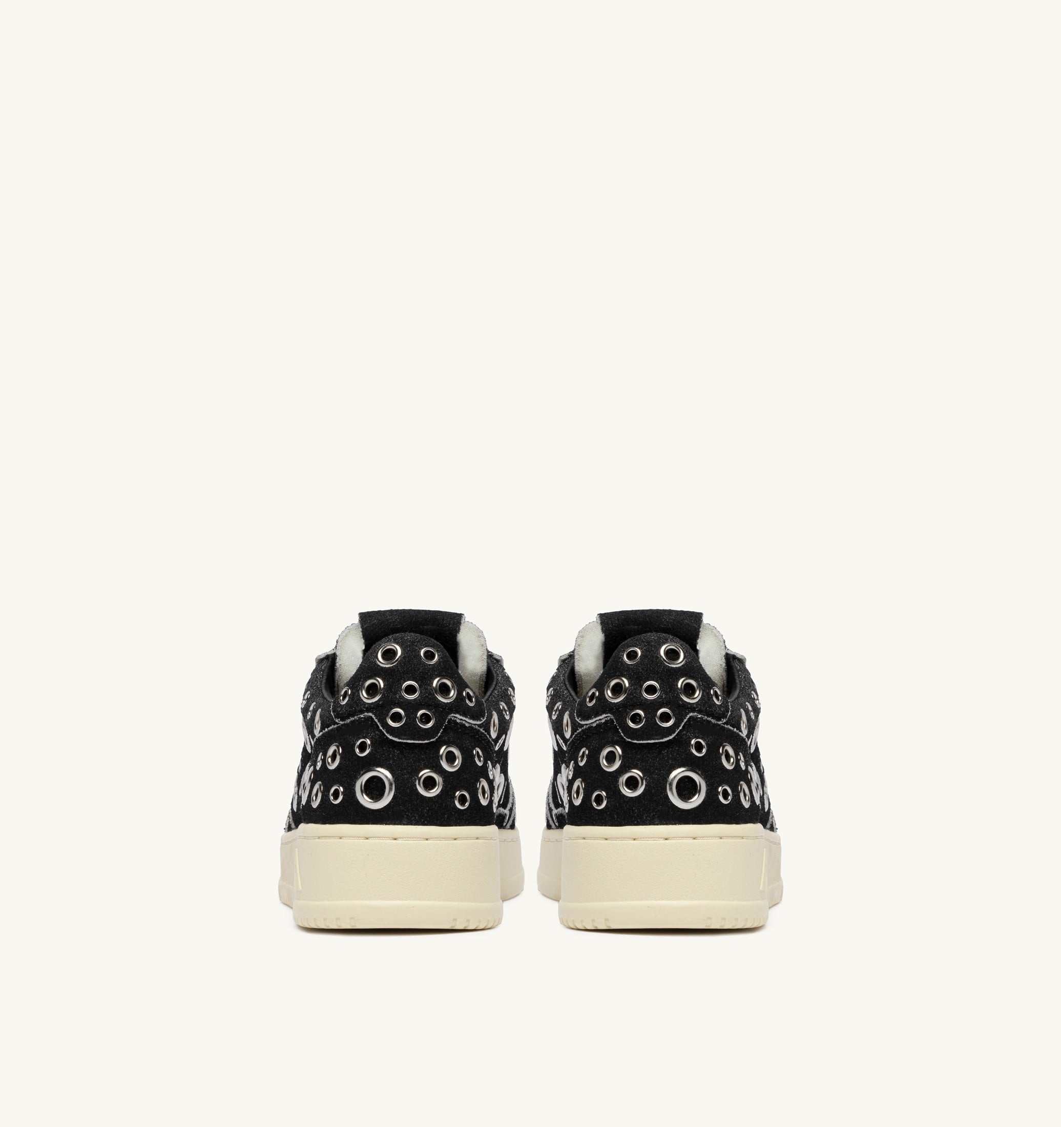 SNEAKERS MEDALIST LOW IN SUEDE NERO CON BORCHIE
