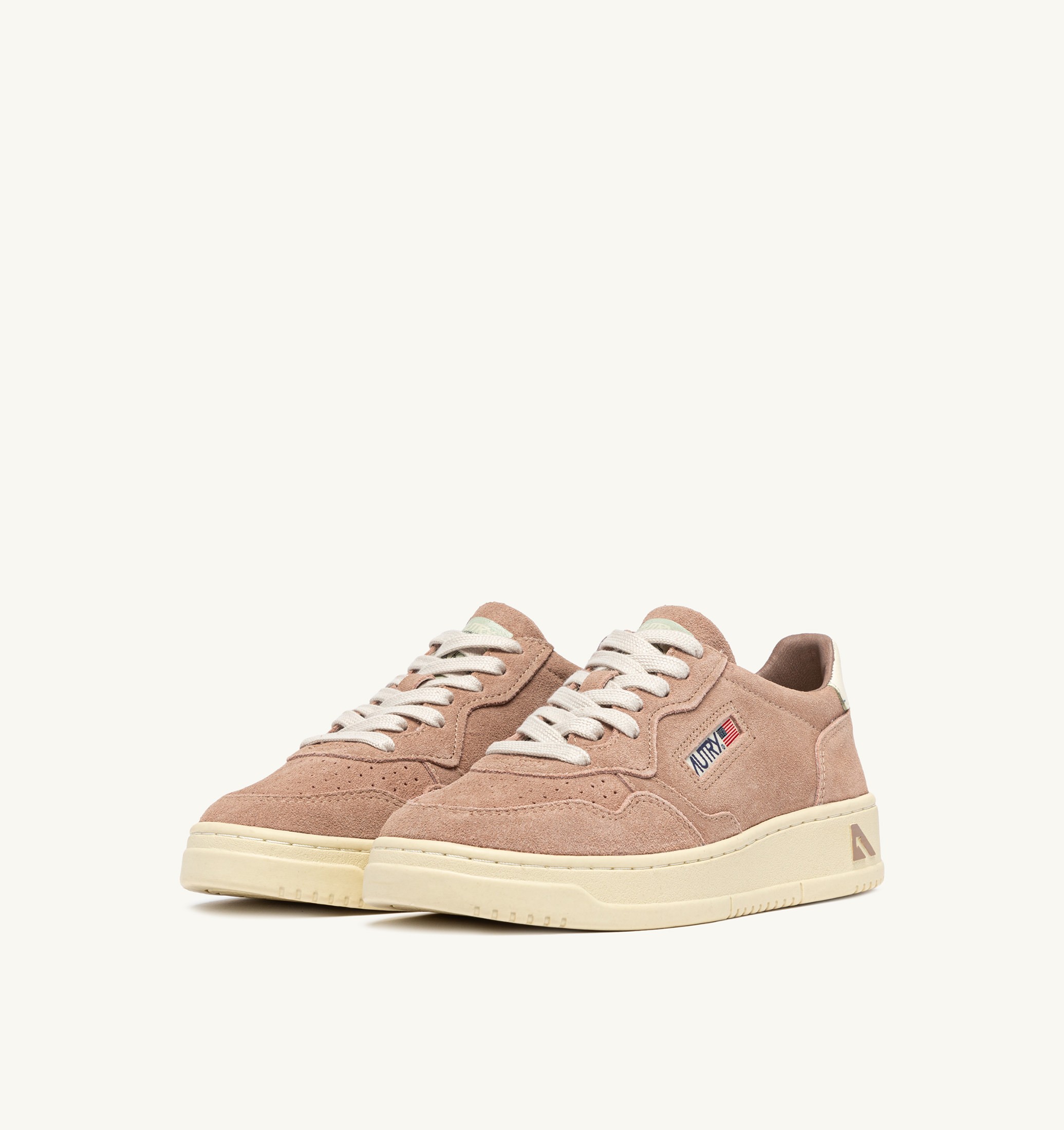SNEAKERS MEDALIST LOW IN SUEDE ROSE CANNEL E BIANCO