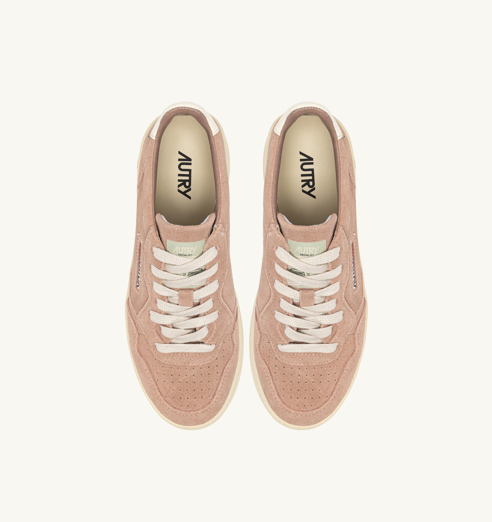 SNEAKERS MEDALIST LOW IN SUEDE ROSE CANNEL E BIANCO