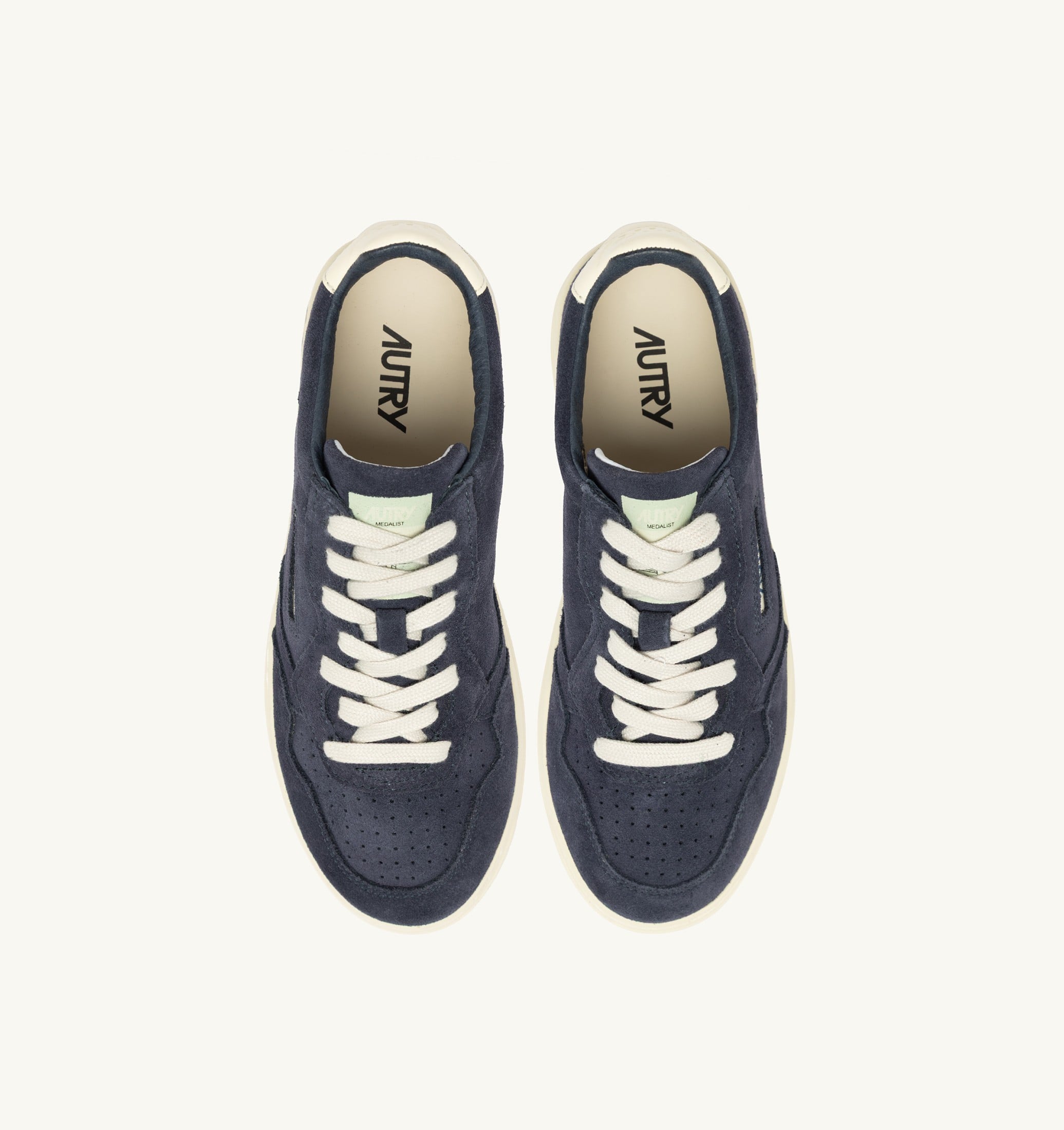 SNEAKERS MEDALIST LOW IN SUEDE SPACE E BIANCO