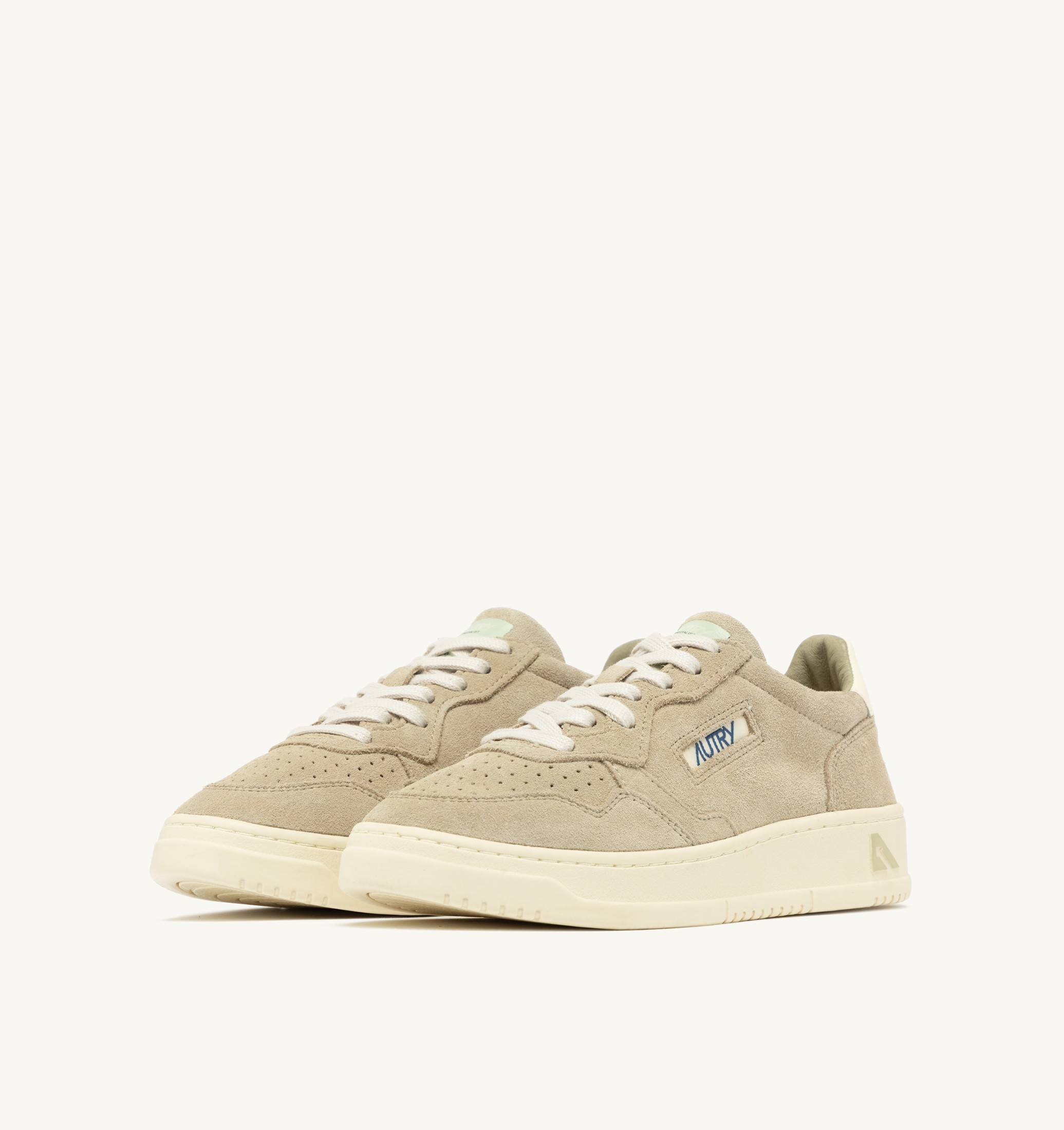 SNEAKERS MEDALIST LOW IN SUEDE SPONGE E BIANCO