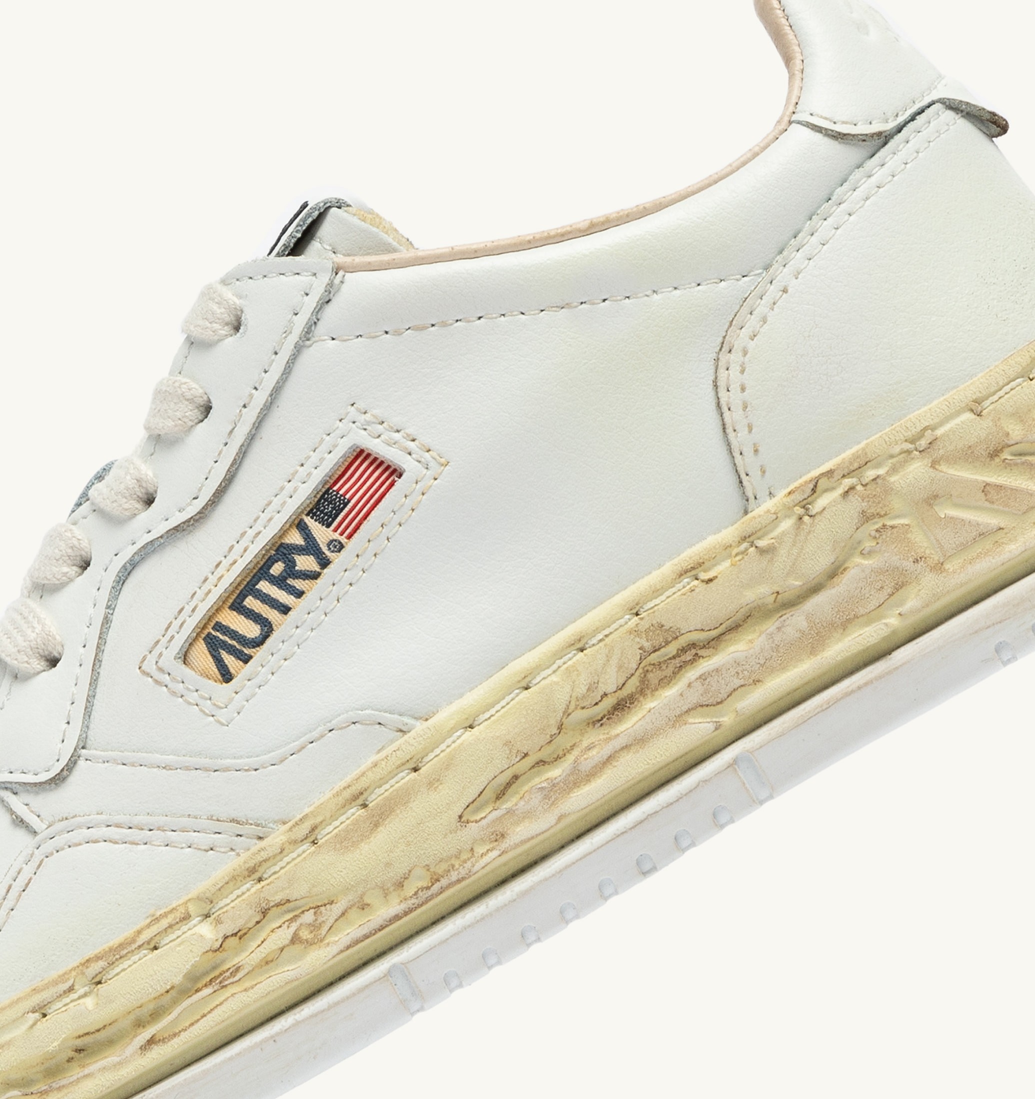 SNEAKERS MEDALIST LOW SUPER VINTAGE 'Autry x Maison MIHARA YASUHIRO General Scale.' IN PELLE BIANCA