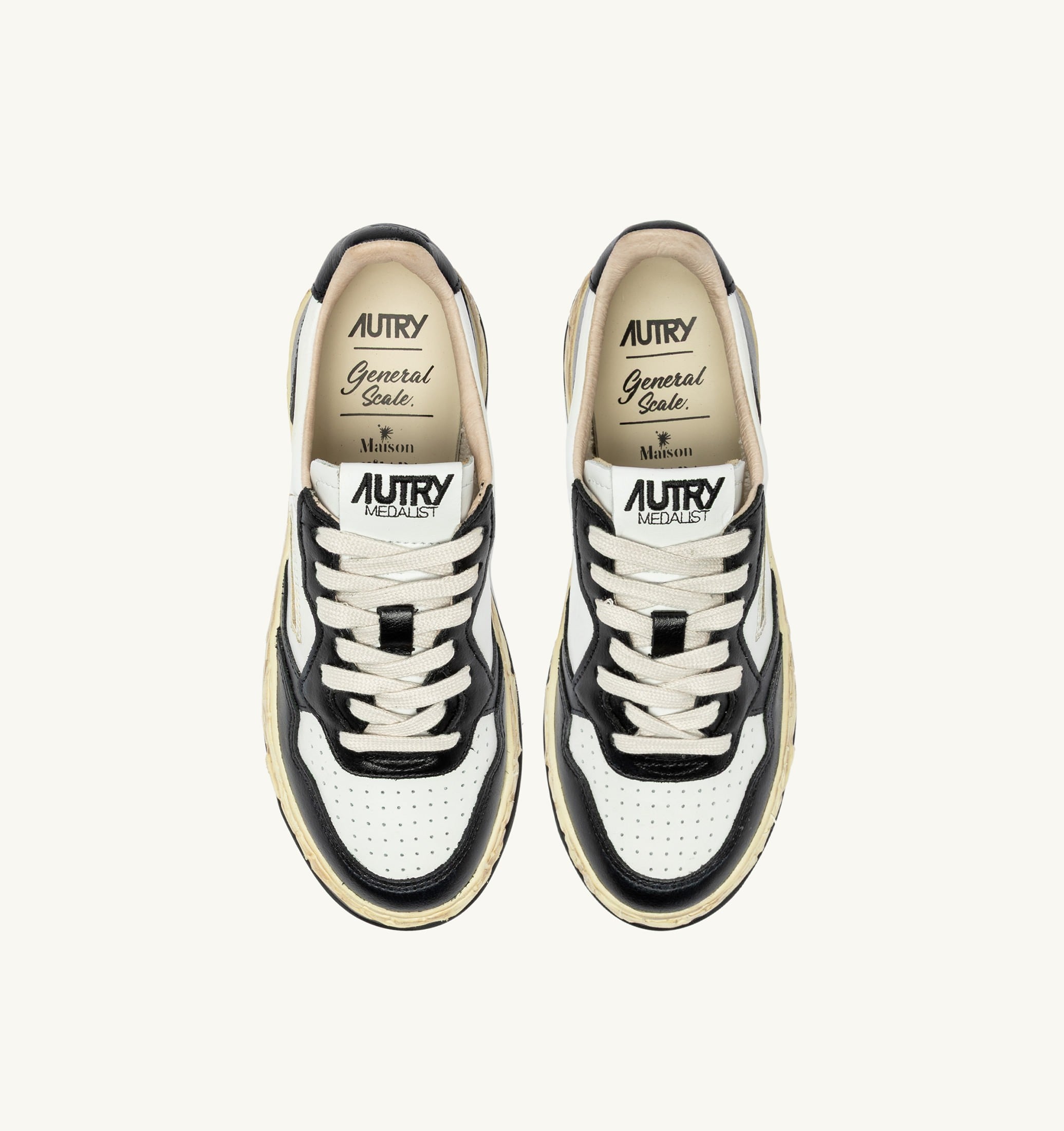 SNEAKERS MEDALIST LOW SUPER VINTAGE 'Autry x Maison MIHARA YASUHIRO General Scale.' BIANCA E NERA