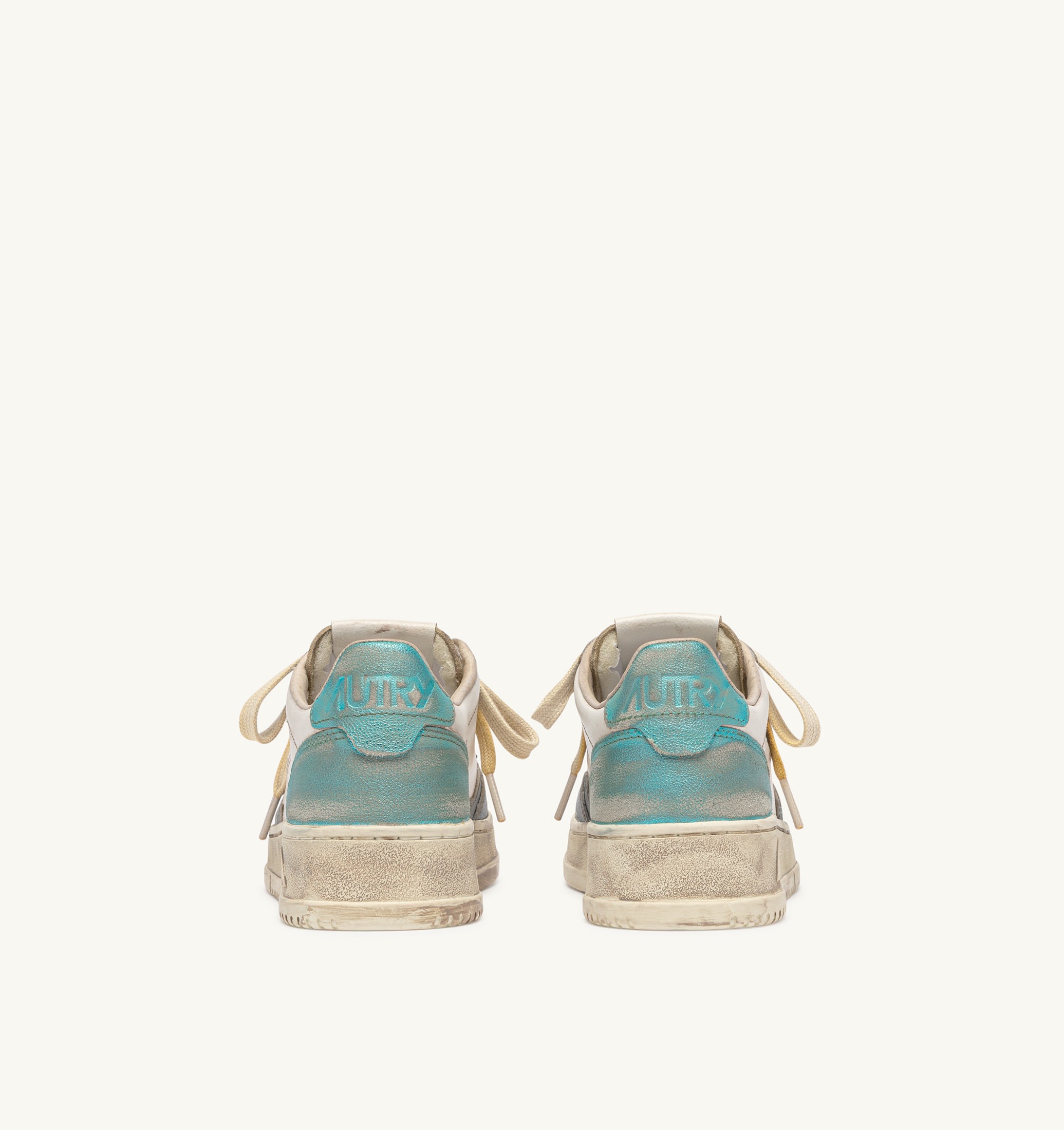 SNEAKERS MEDALIST LOW SUPER VINTAGE IN PELLE ASH E SEA