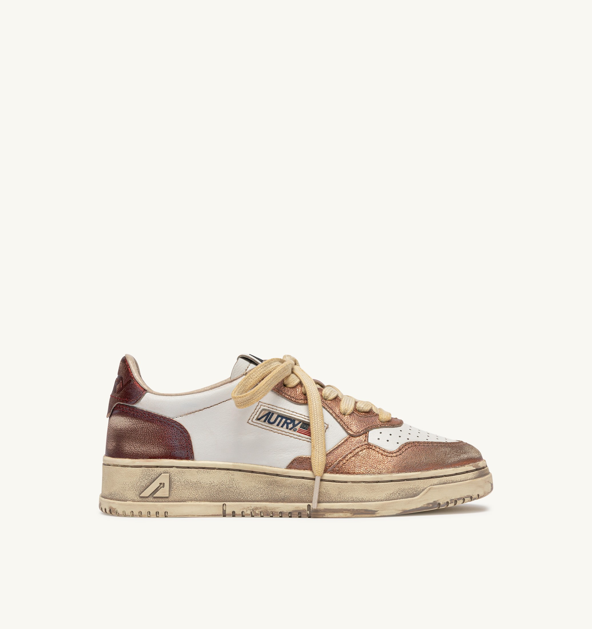 SNEAKERS MEDALIST LOW SUPER VINTAGE IN PELLE RISING SUN E JASPER