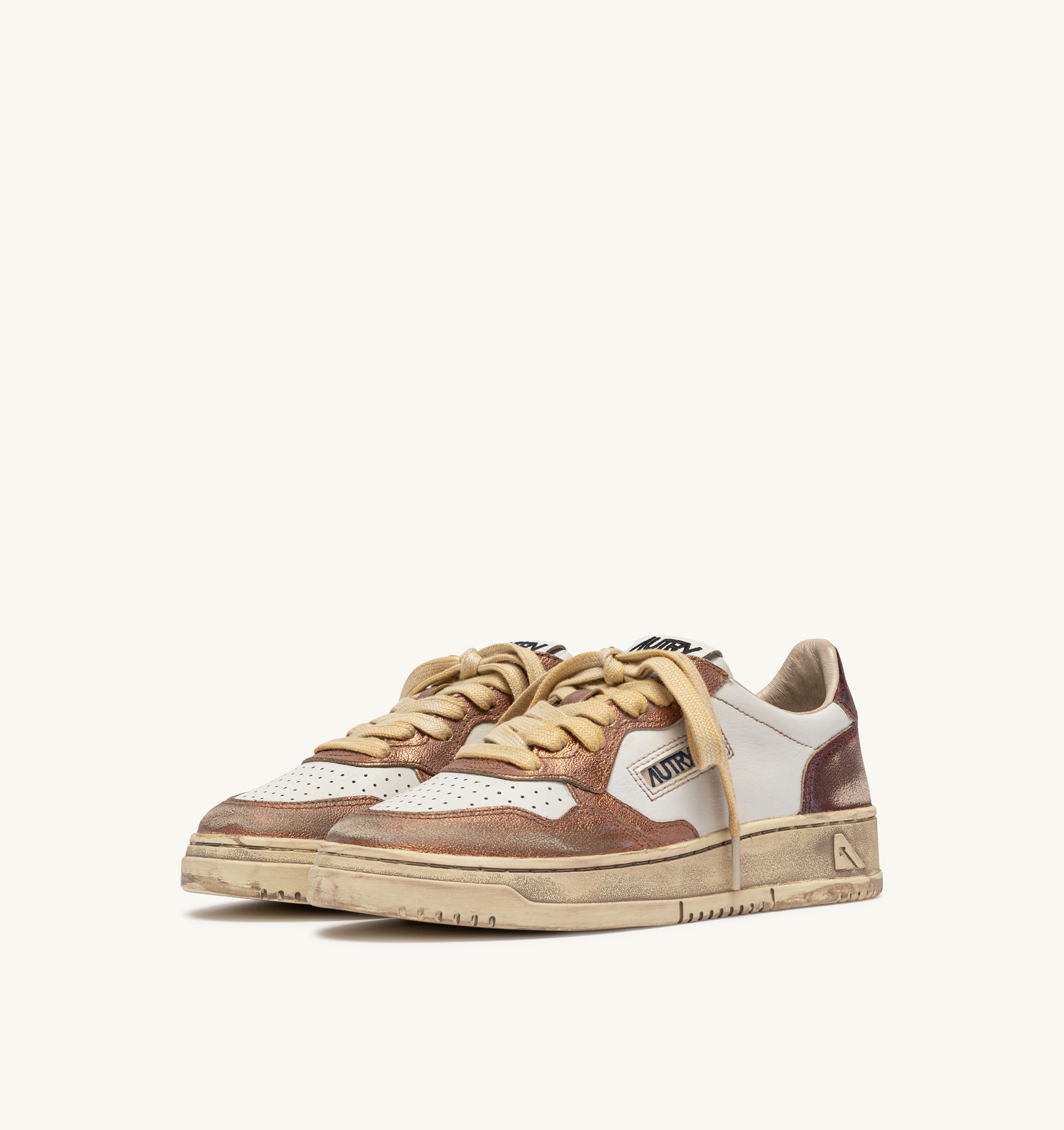 SNEAKERS MEDALIST LOW SUPER VINTAGE IN PELLE RISING SUN E JASPER