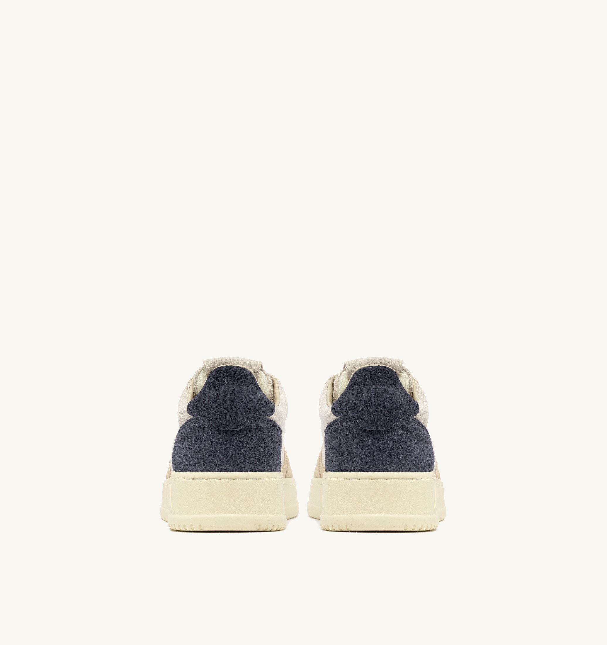 SNEAKERS MEDALIST LOW TRICOLOR IN SUEDE BIANCO SAND E BLUE SPACE