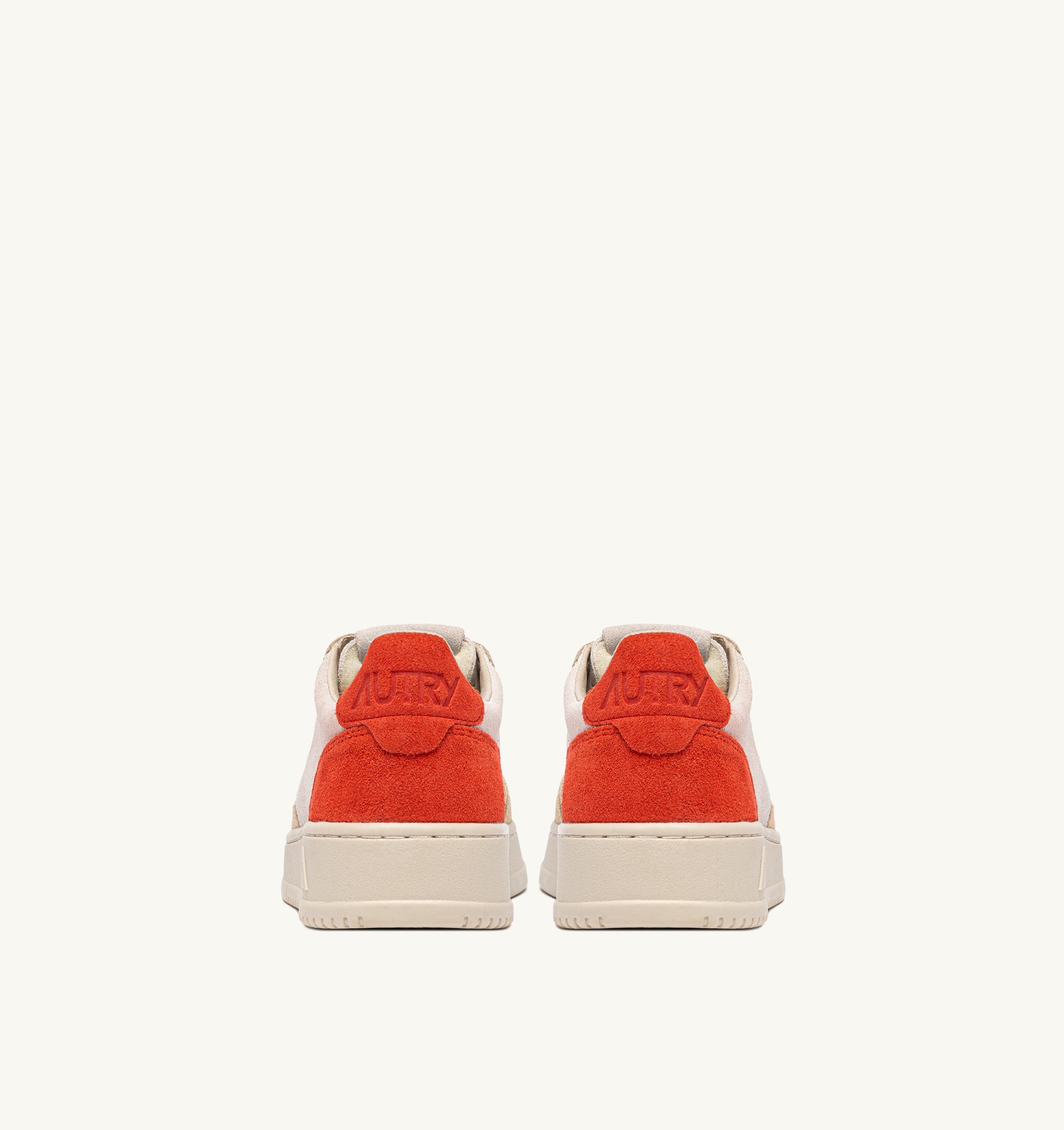 SNEAKERS MEDALIST LOW TRICOLOR IN SUEDE BIANCO SAND E FUOCO