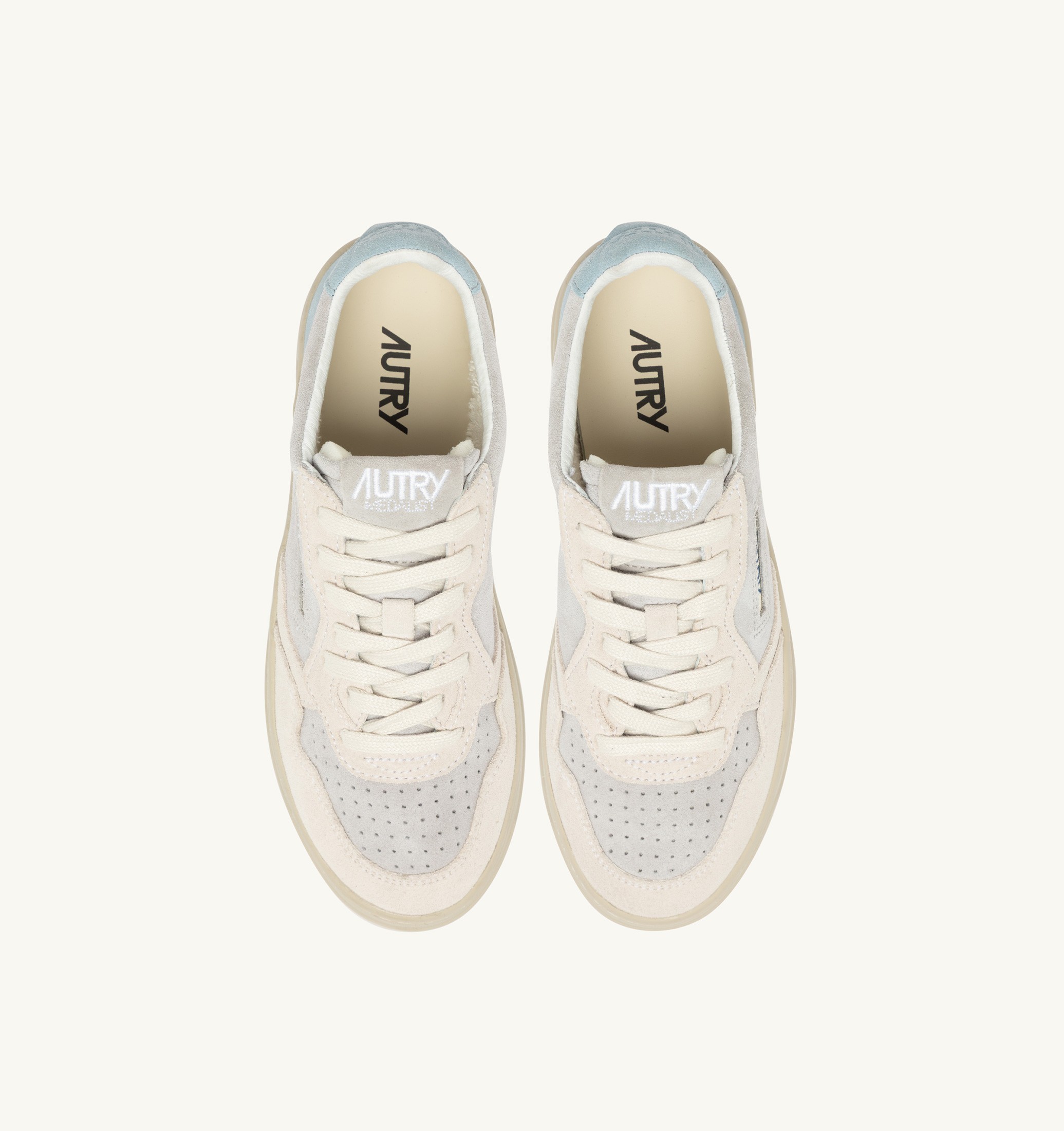 SNEAKERS MEDALIST LOW TRICOLOR IN SUEDE BIANCO SKY E LOFT