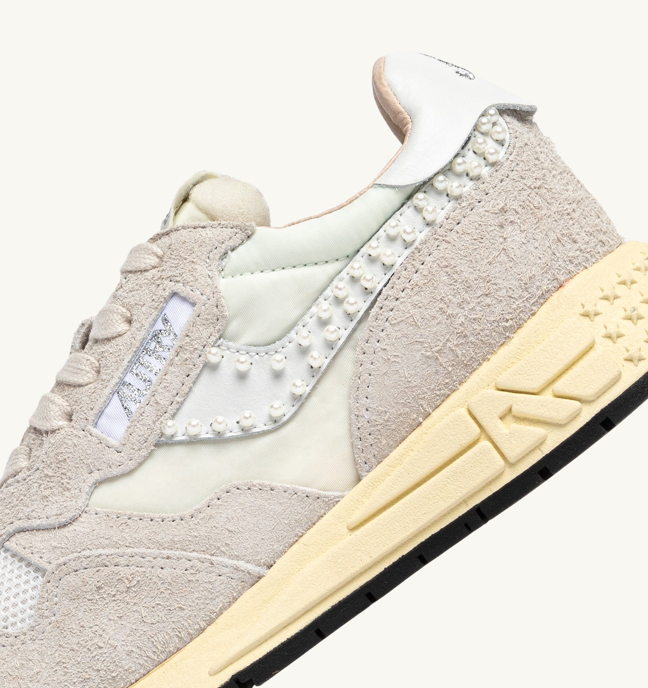 SNEAKERS REELWIND LOW IN NYLON E SUEDE BIANCO