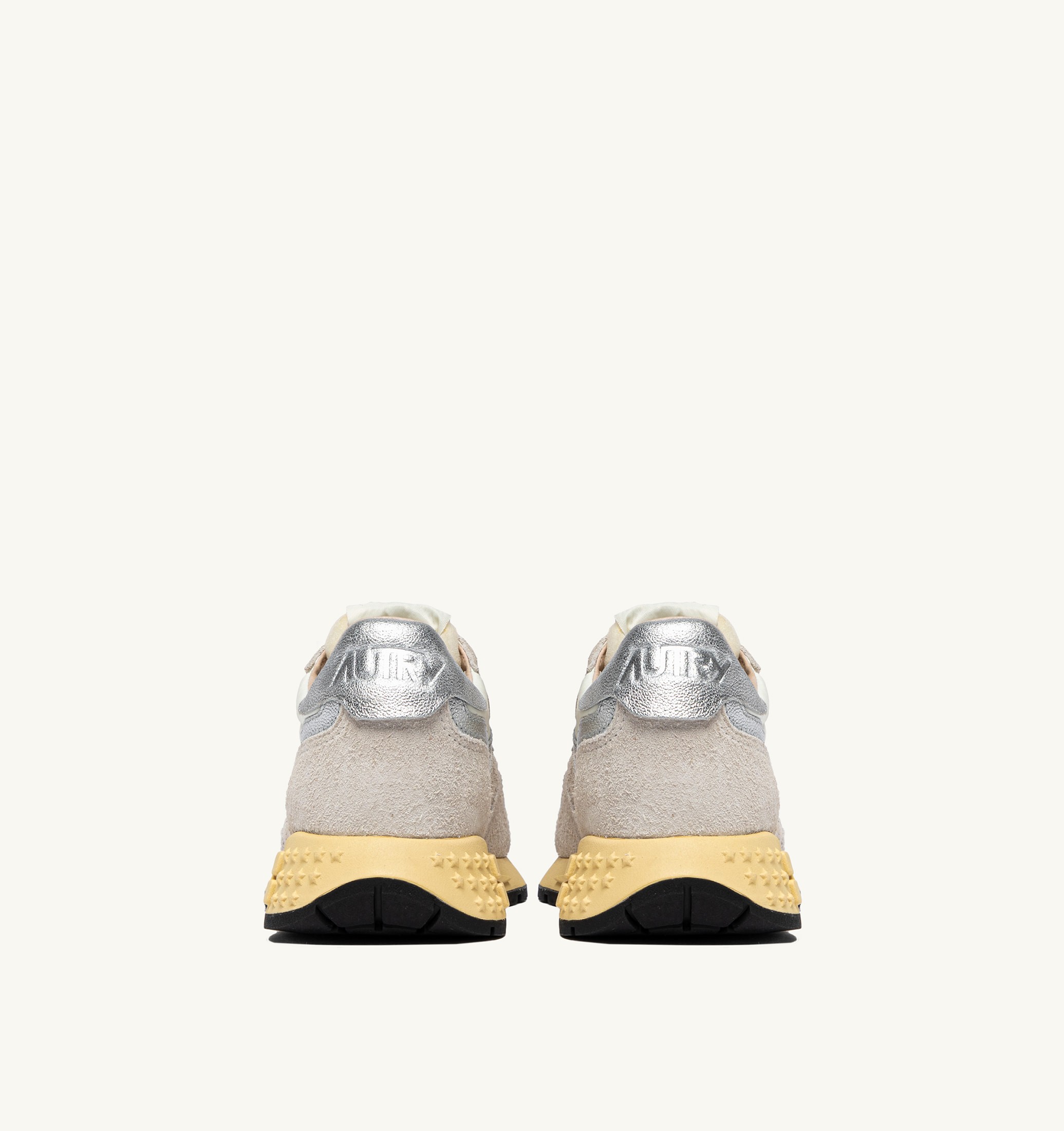 SNEAKERS REELWIND LOW IN NYLON E SUEDE BIANCO E ARGENTO