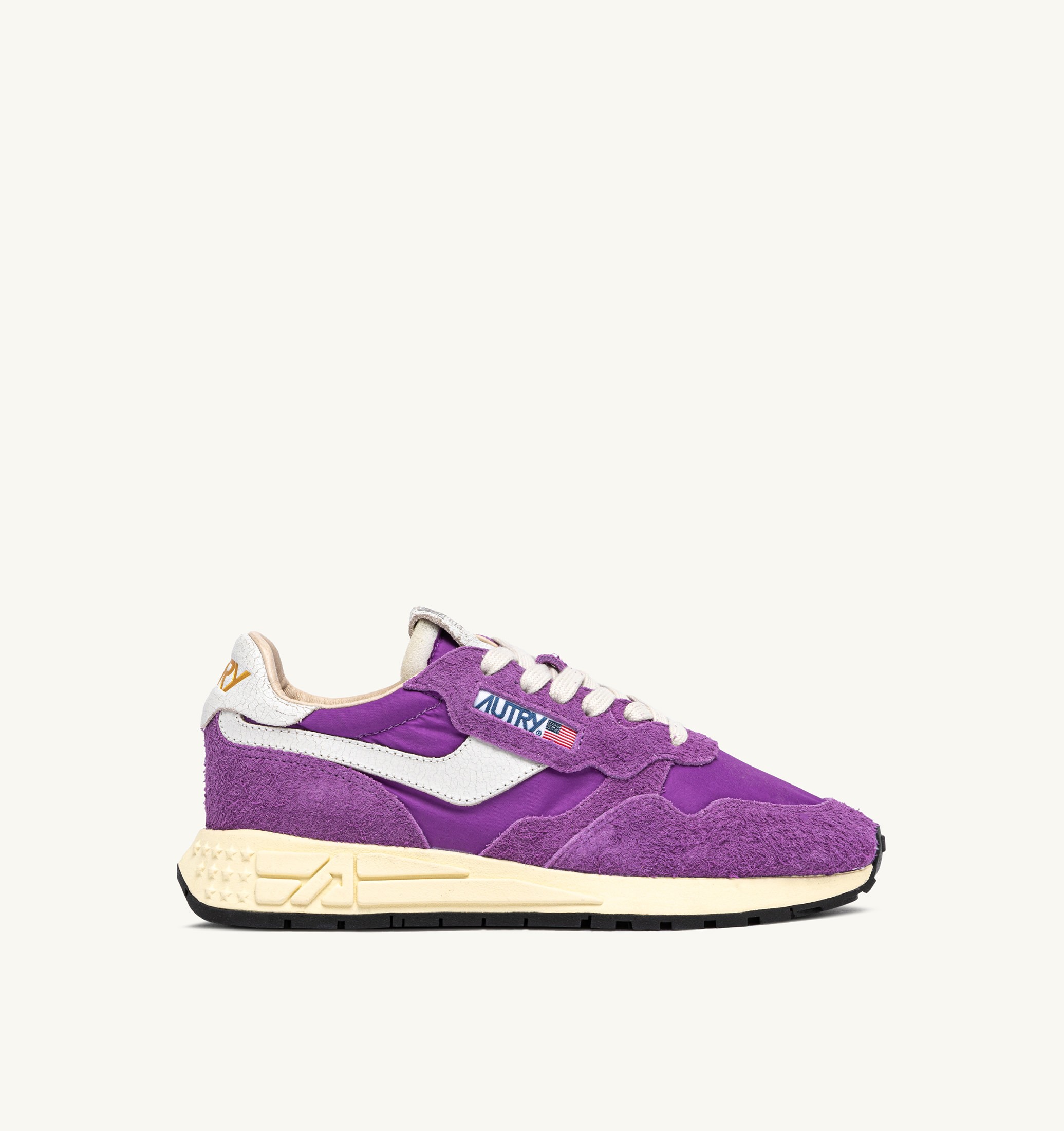 SNEAKERS REELWIND LOW IN NYLON E SUEDE BIANCO E DEWBERRY