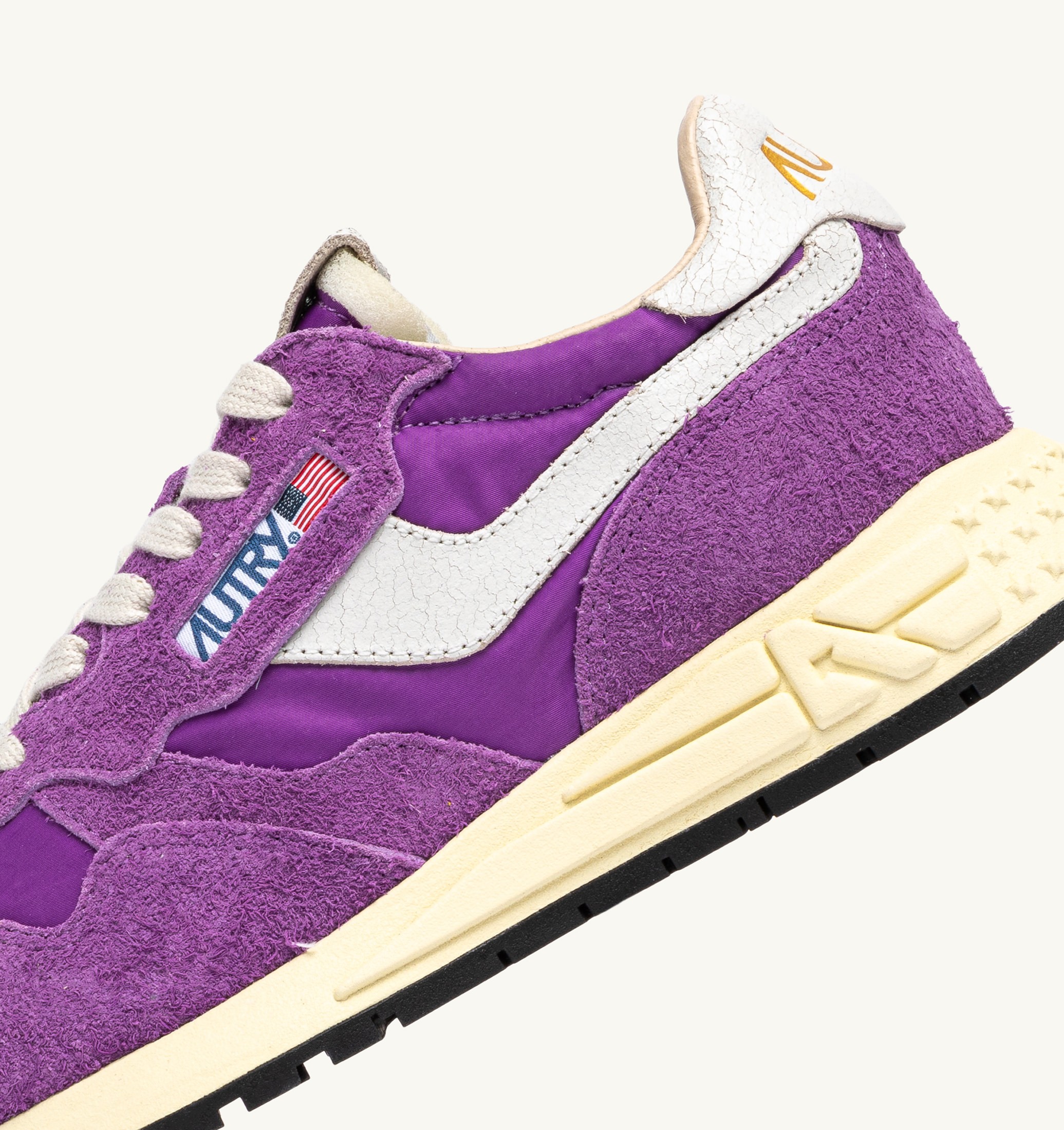 SNEAKERS REELWIND LOW IN NYLON E SUEDE BIANCO E DEWBERRY