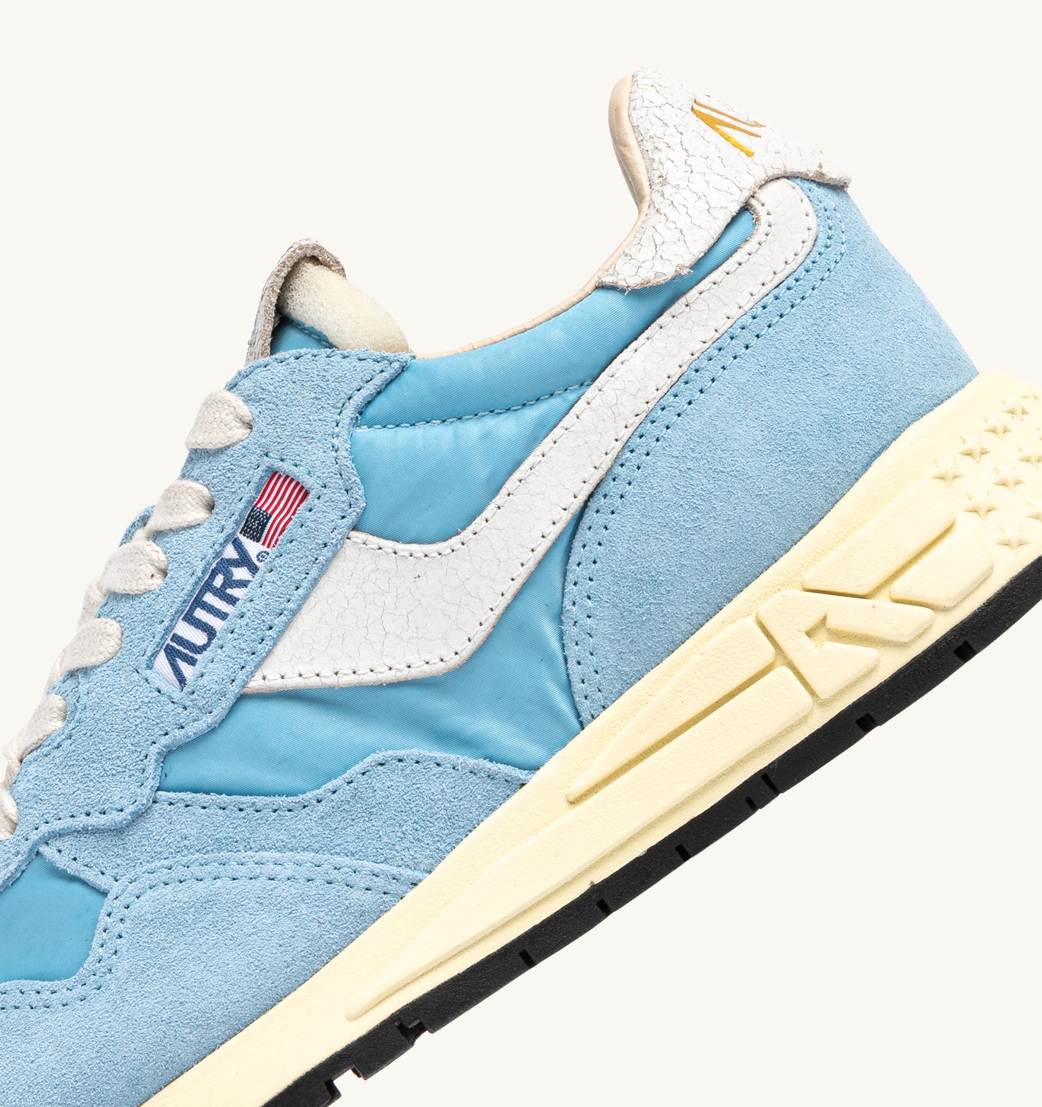 SNEAKERS REELWIND LOW IN NYLON E SUEDE BIANCO E FORGET ME NOT