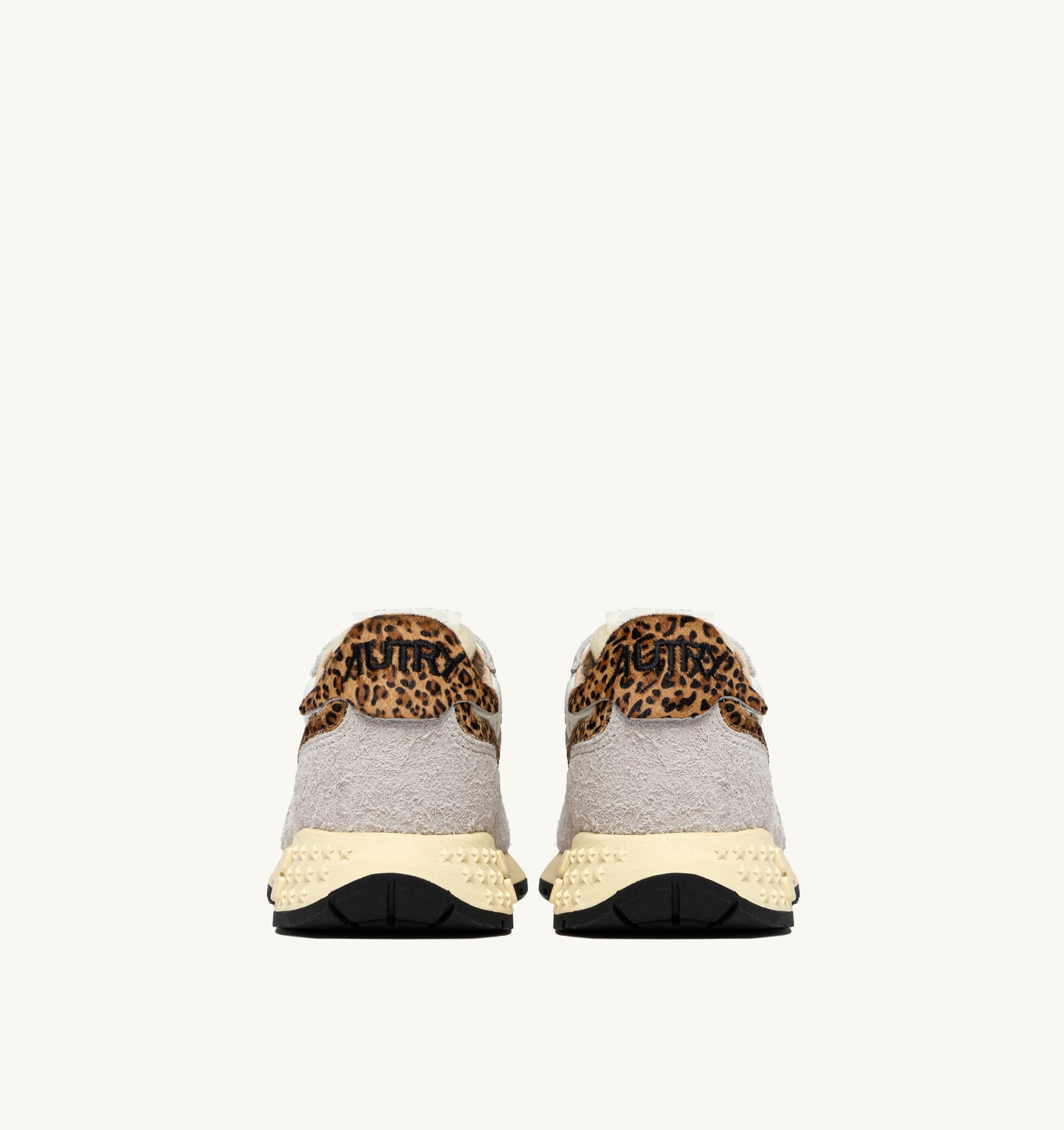 SNEAKERS REELWIND LOW IN NYLON E SUEDE BIANCO E LEOPARD