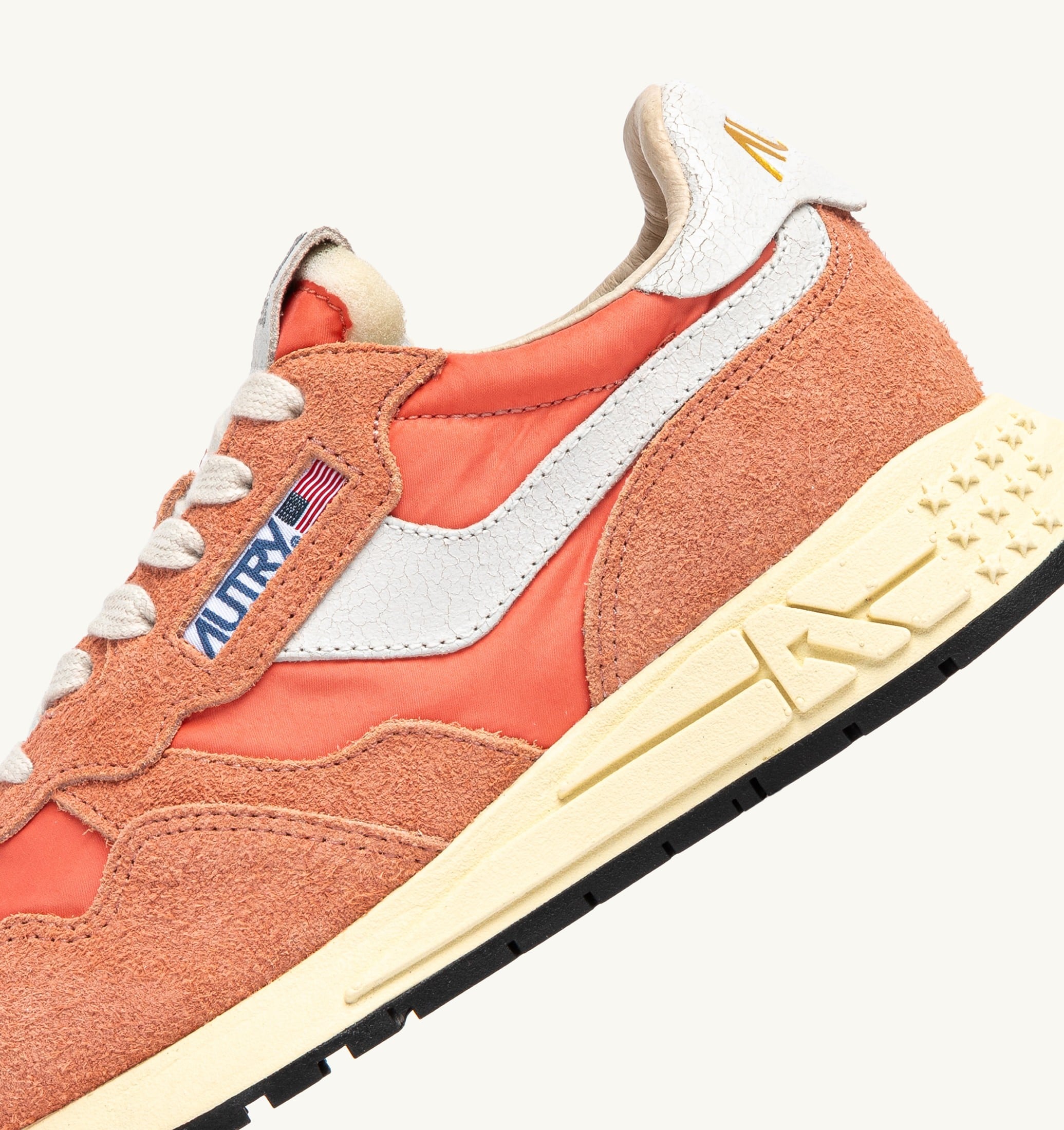 SNEAKERS REELWIND LOW IN NYLON E SUEDE BIANCO E PEACH PINK