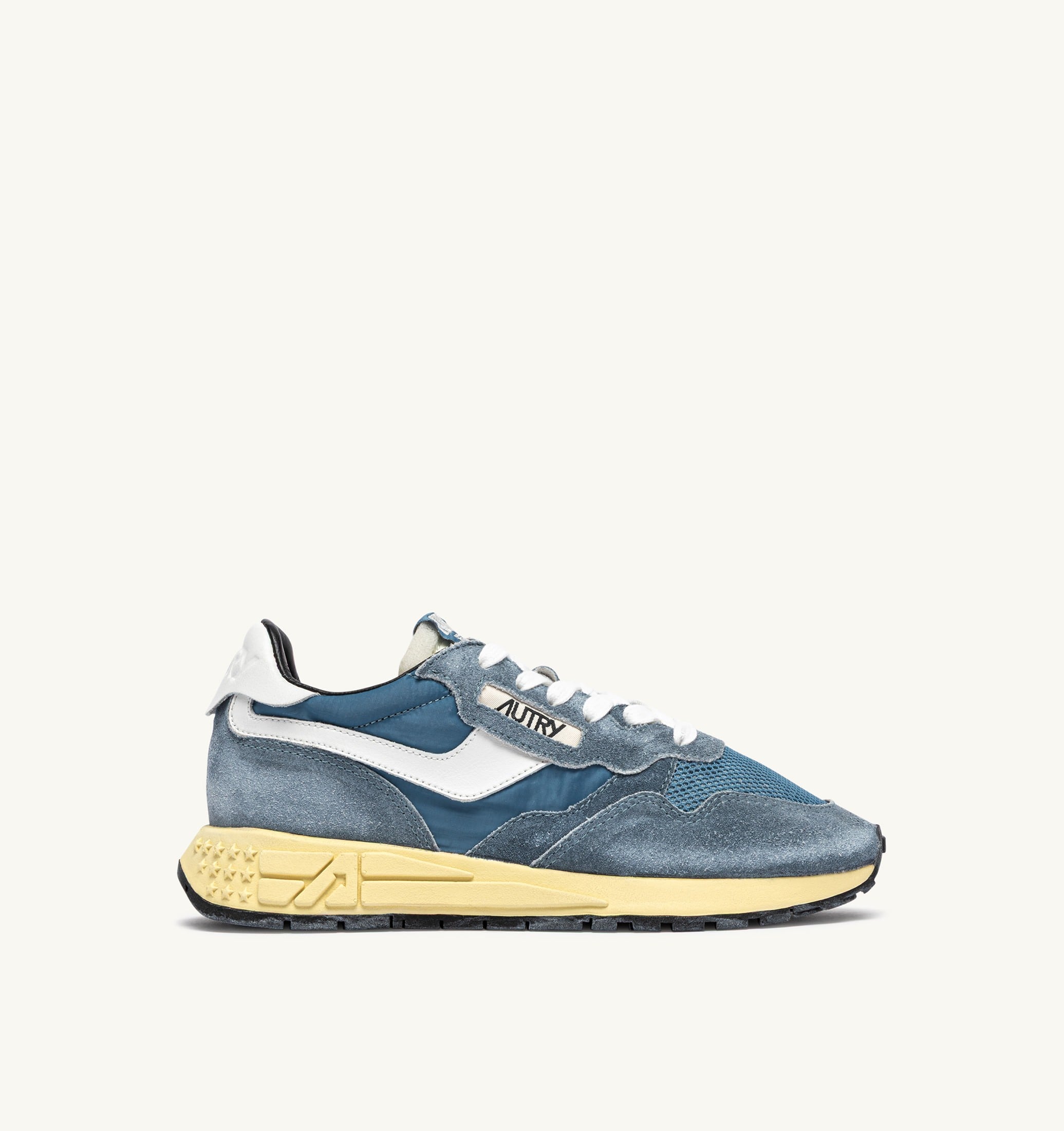 SNEAKERS REELWIND LOW IN NYLON E SUEDE BIANCO E SKY SUGAR