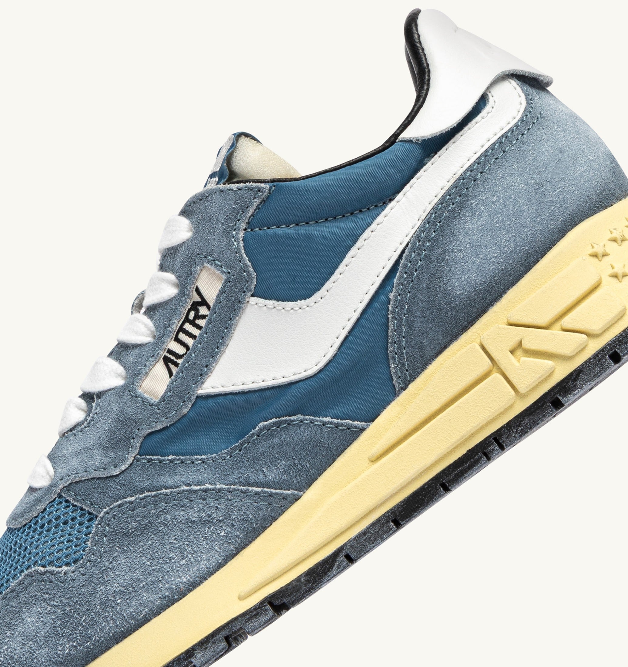 SNEAKERS REELWIND LOW IN NYLON E SUEDE BIANCO E SKY SUGAR