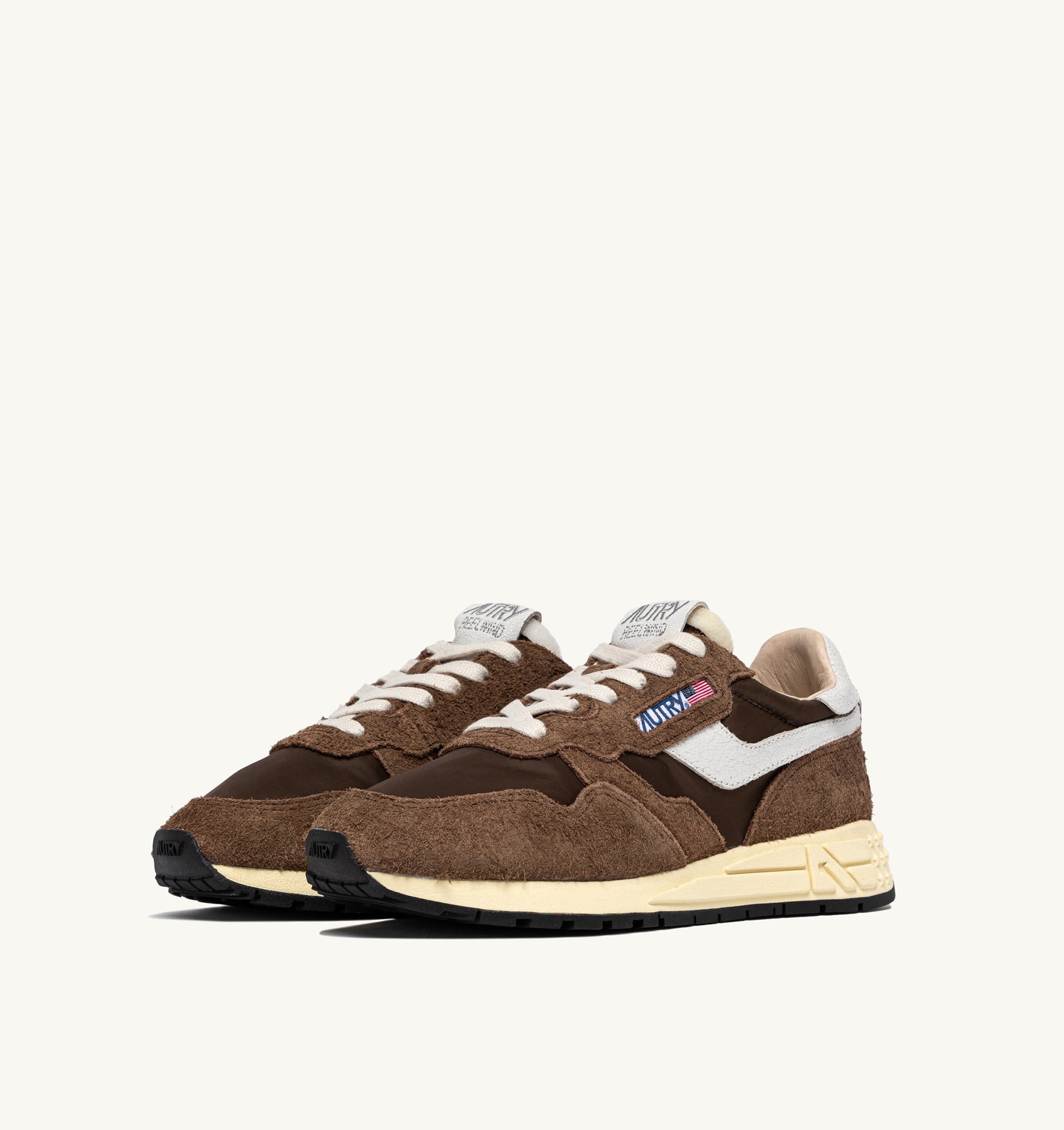 SNEAKERS REELWIND LOW IN NYLON E SUEDE BIANCO E TUNDRA